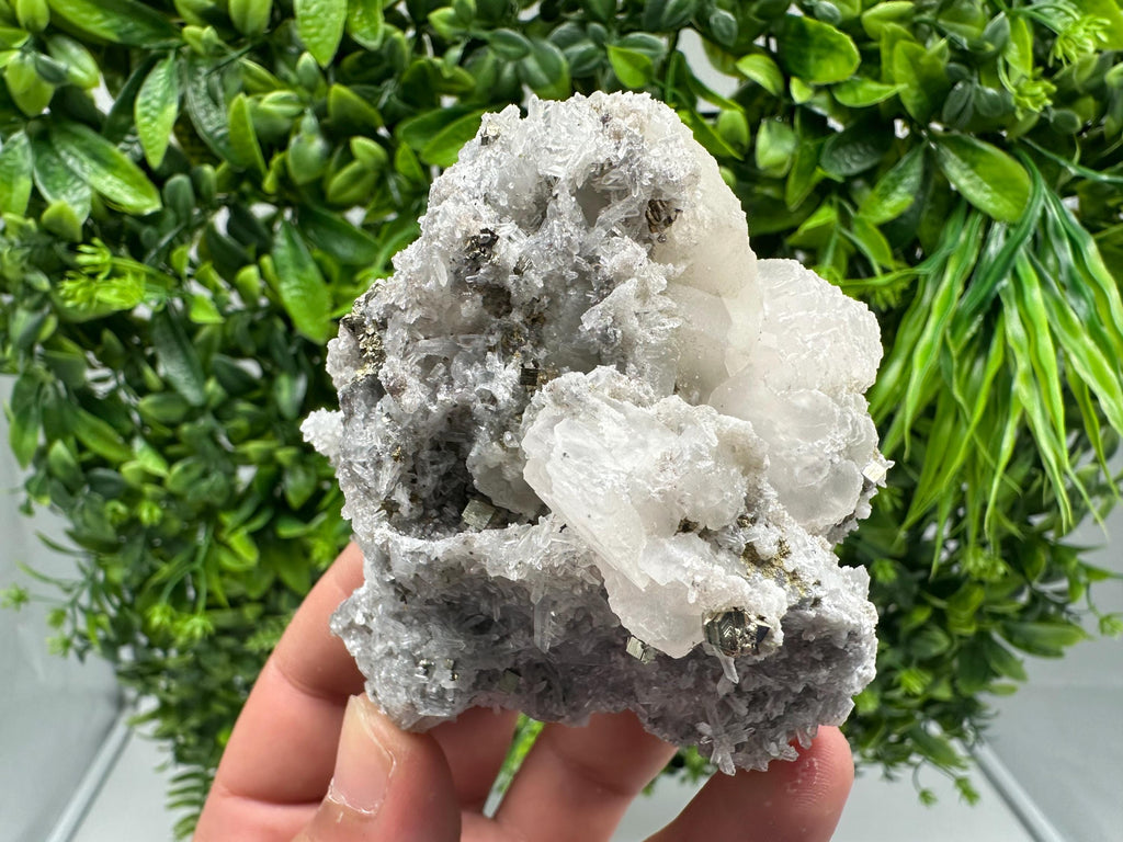 Stunning Pyrite on Quartz,Calcite from Borieva mine,Madan,Bulgaria,natural,collectible mineral specimen,home decor stone,collection crystal