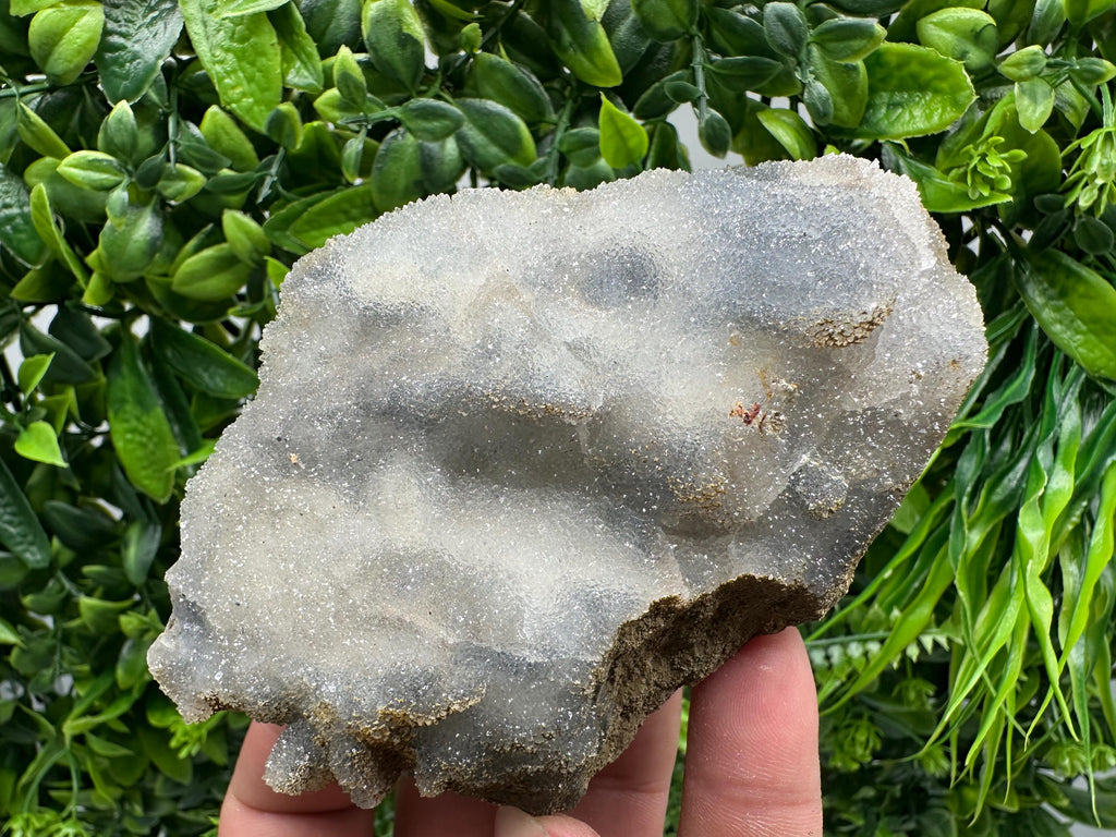 Blue Chalcedony Quartz with Chlorite Inclusions, Bulgaria Mineral Specimen