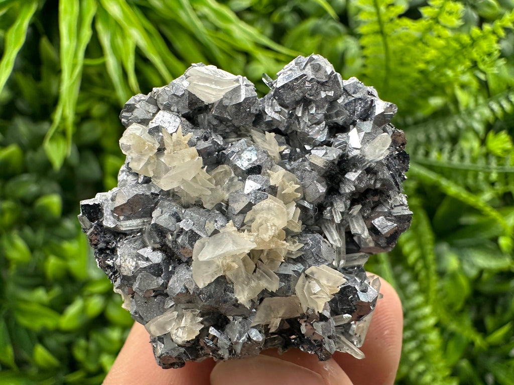Galena Quartz Calcite Cluster, Bulgaria Mineral Specimen