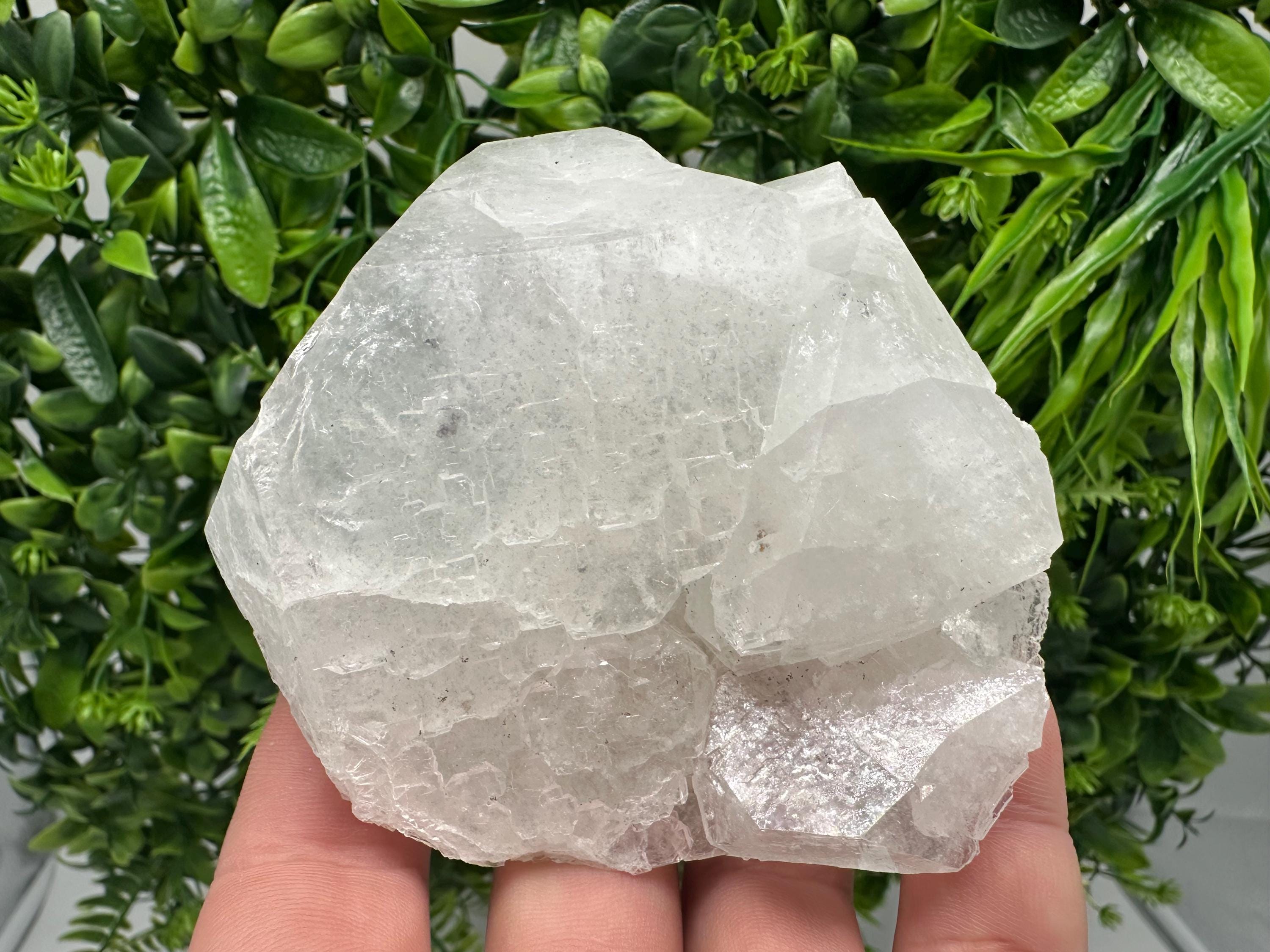 Apophyllite Stilbite on Chalcedony Specimen, India Crystal