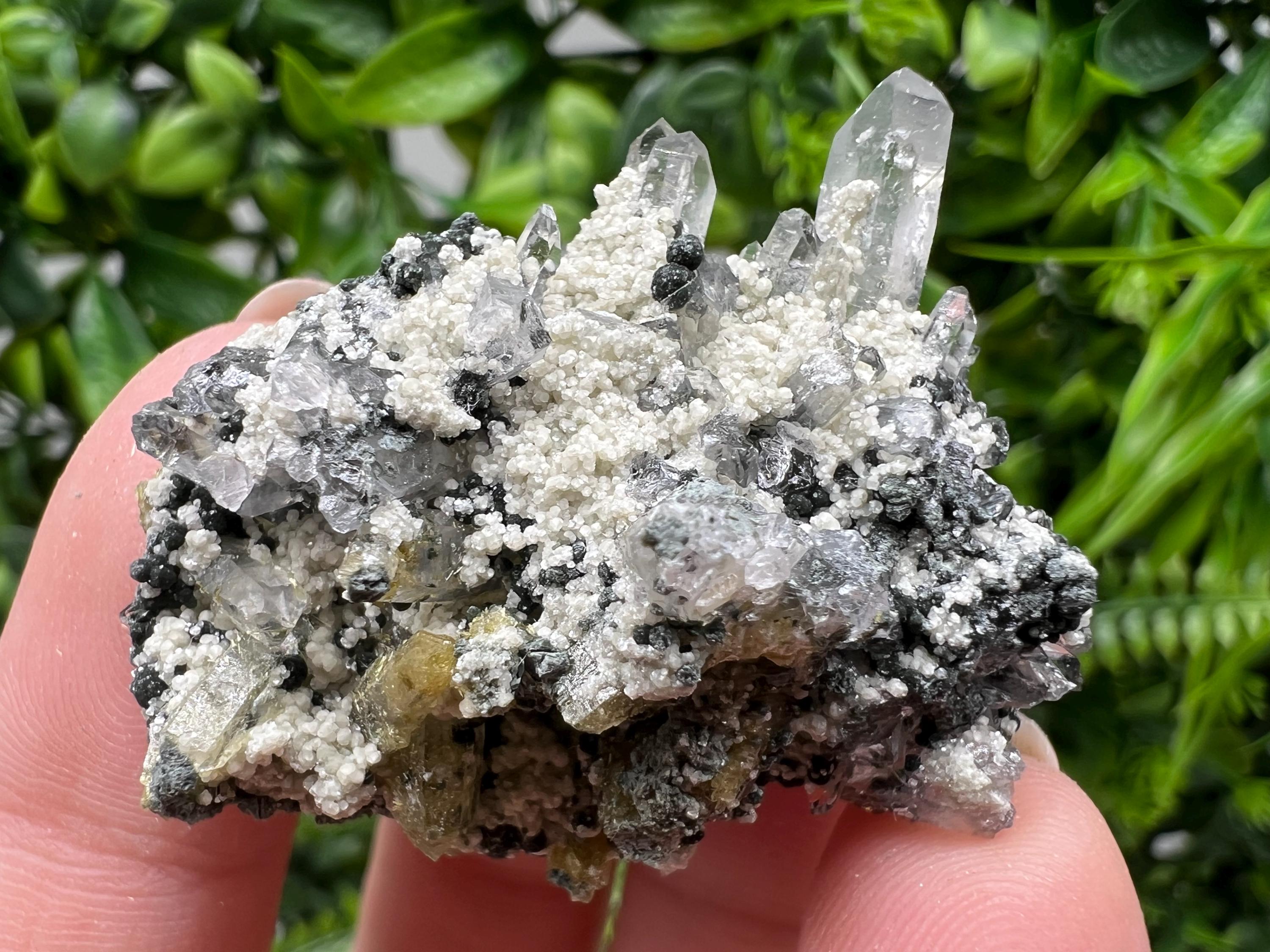 Chlorite Epidote Quartz Mineral Specimen, Bulgaria Home Decor Stone