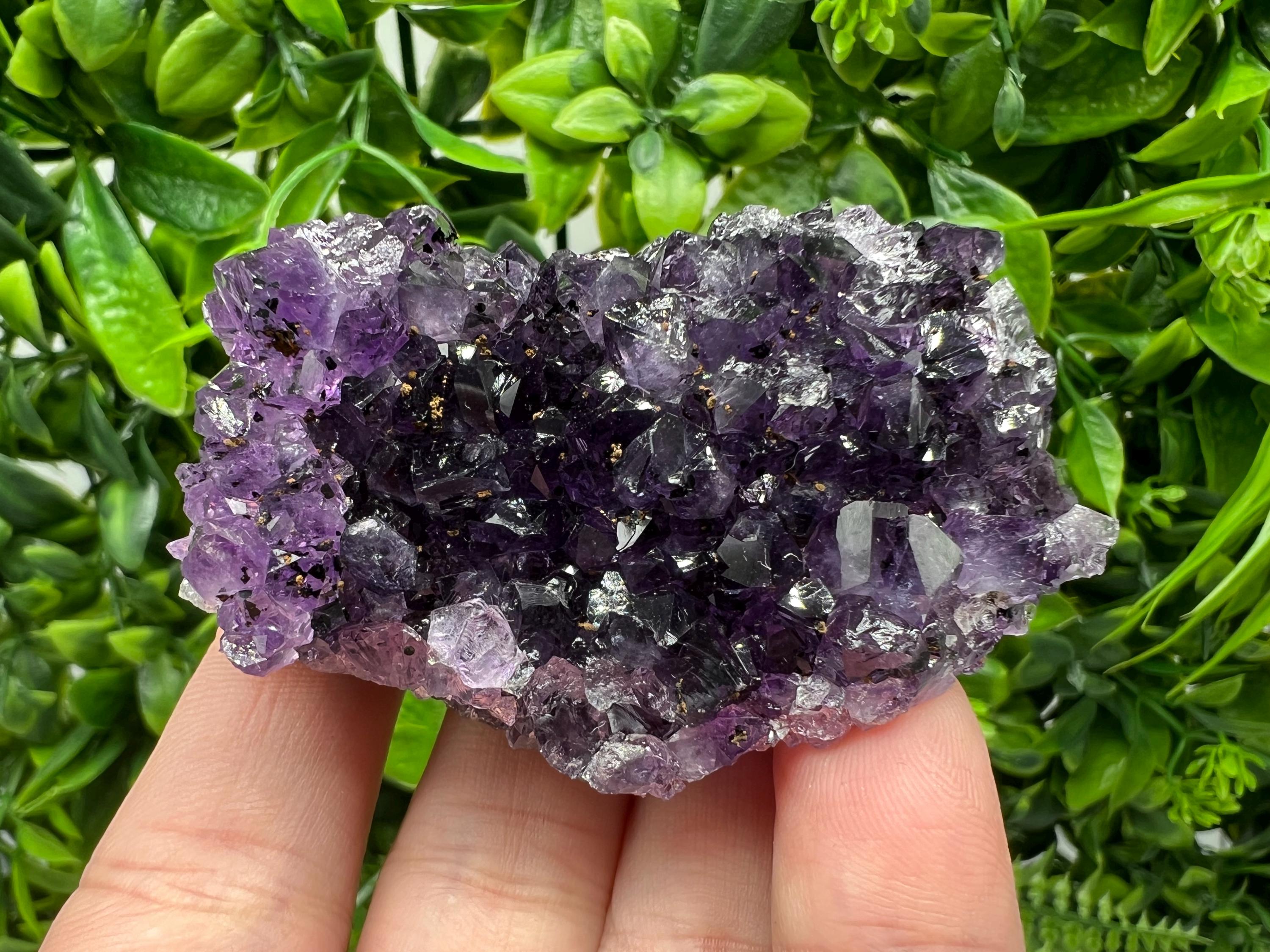 Uruguay Amethyst Crystal: Purple Quartz Home Decor, Energy Stone