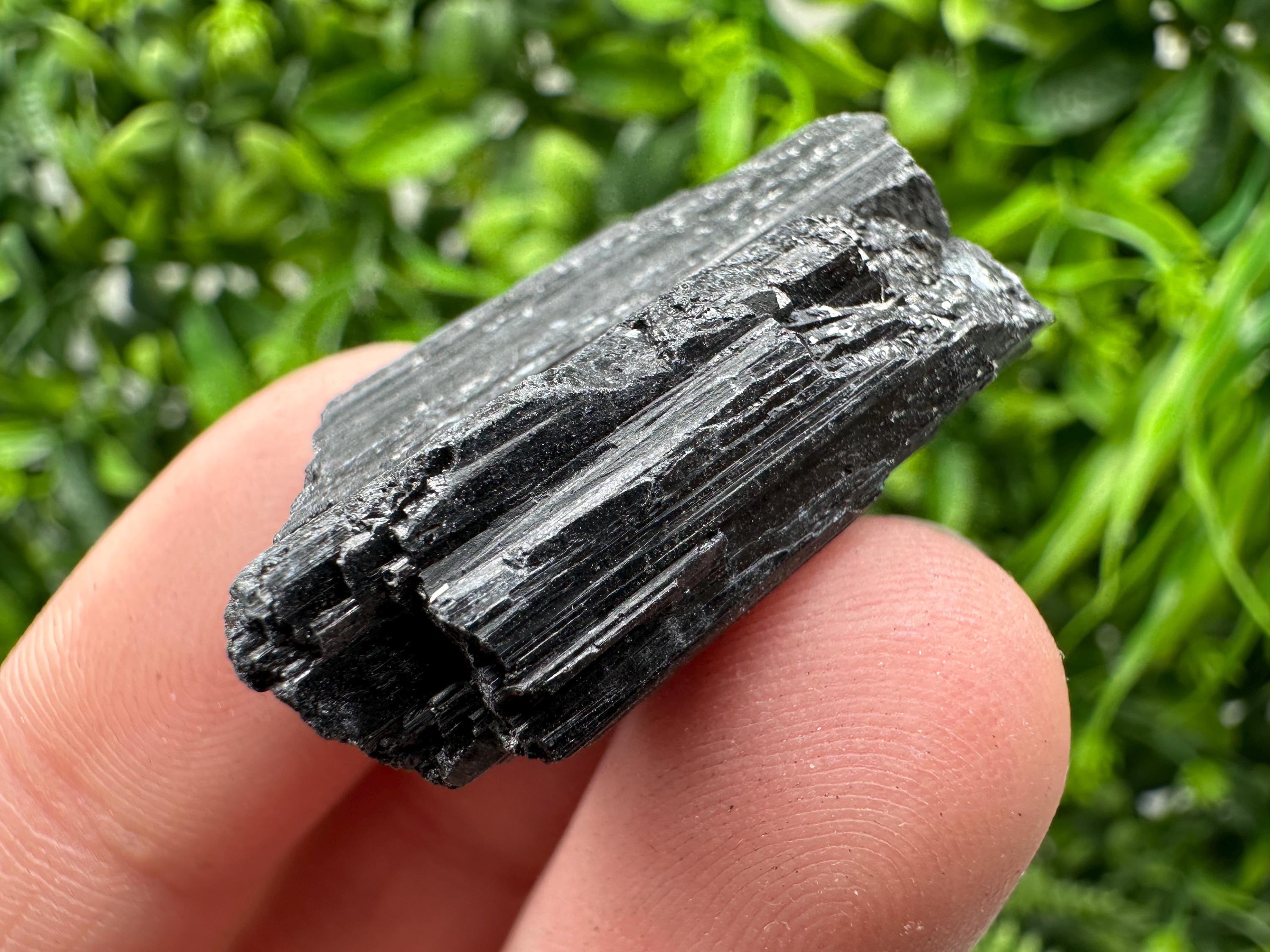 Natural Black Tourmaline Crystal – Raw Protective Stone, Healing Crystal, Grounding Mineral Gift