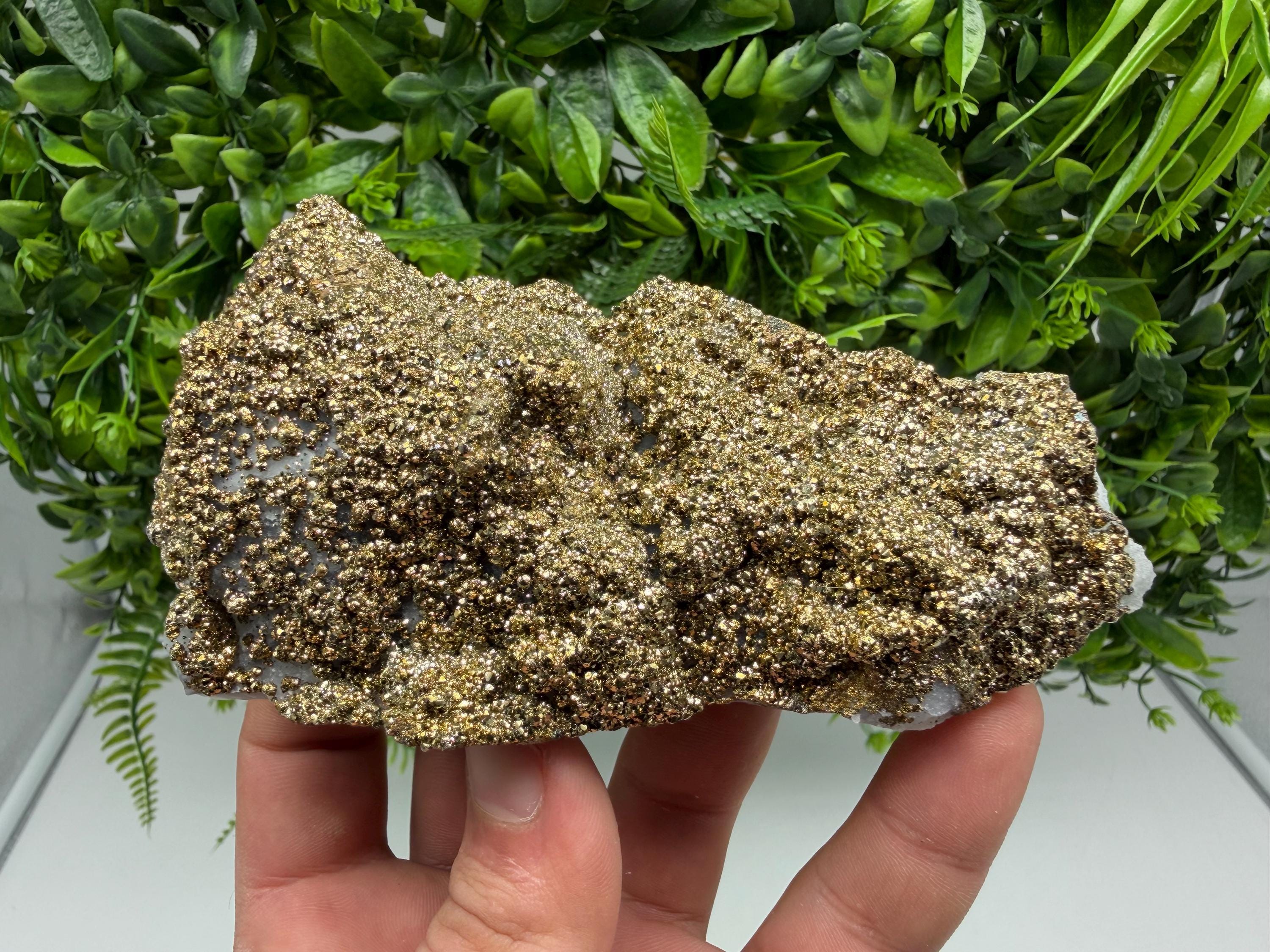 Marcasite Cluster on Chalcedony, Bulgaria Mineral Specimen