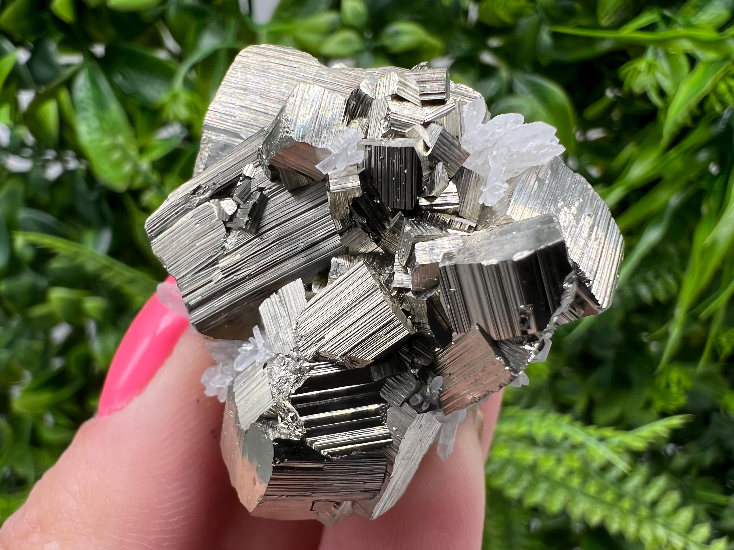 Rare Pyrite Crystal Cluster: Natural Mineral Specimen, Bulgaria