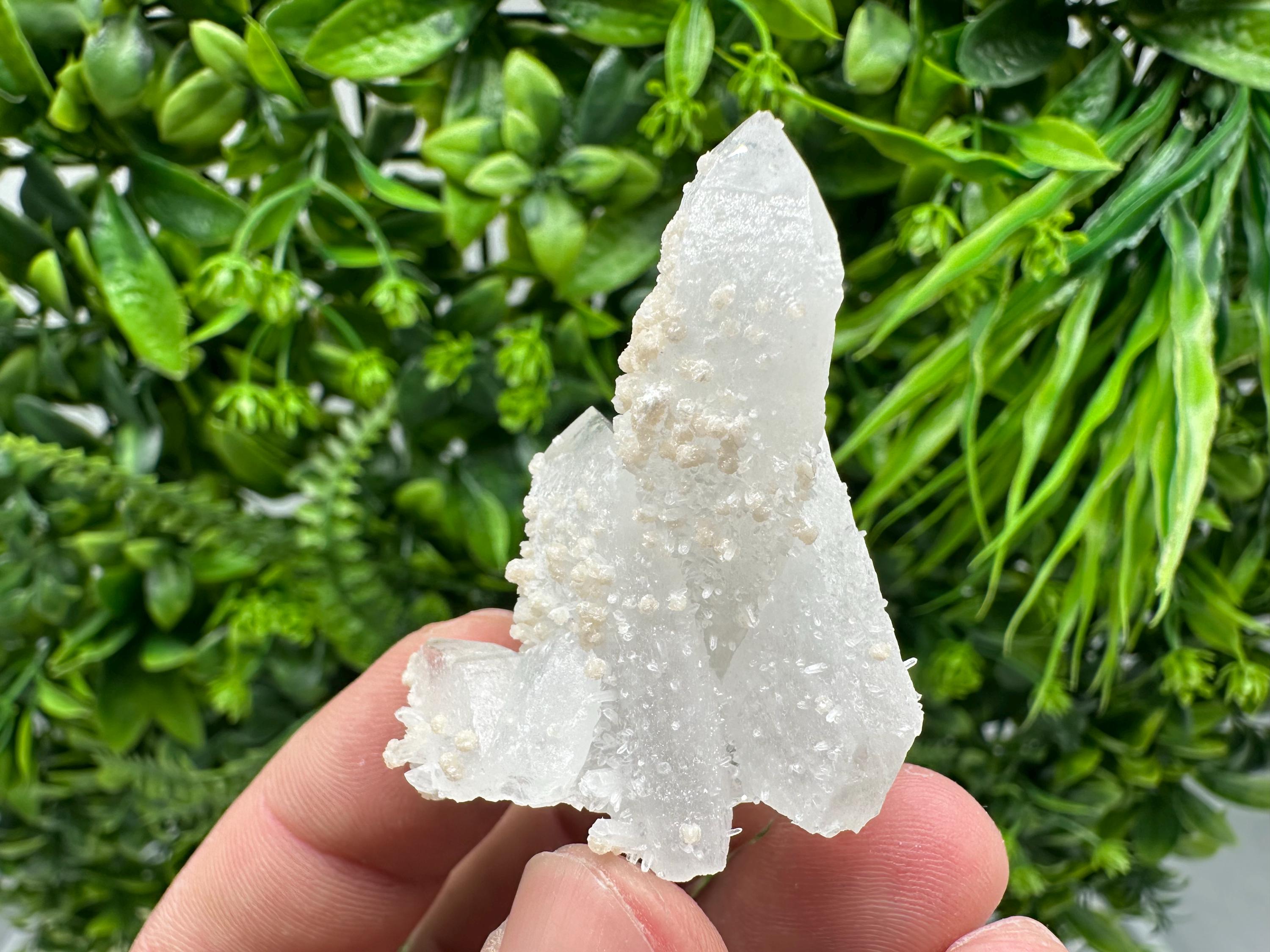 Calcite on Quartz,Pyrite Mineral Specimen Krushev dol  Mine, Bulgaria