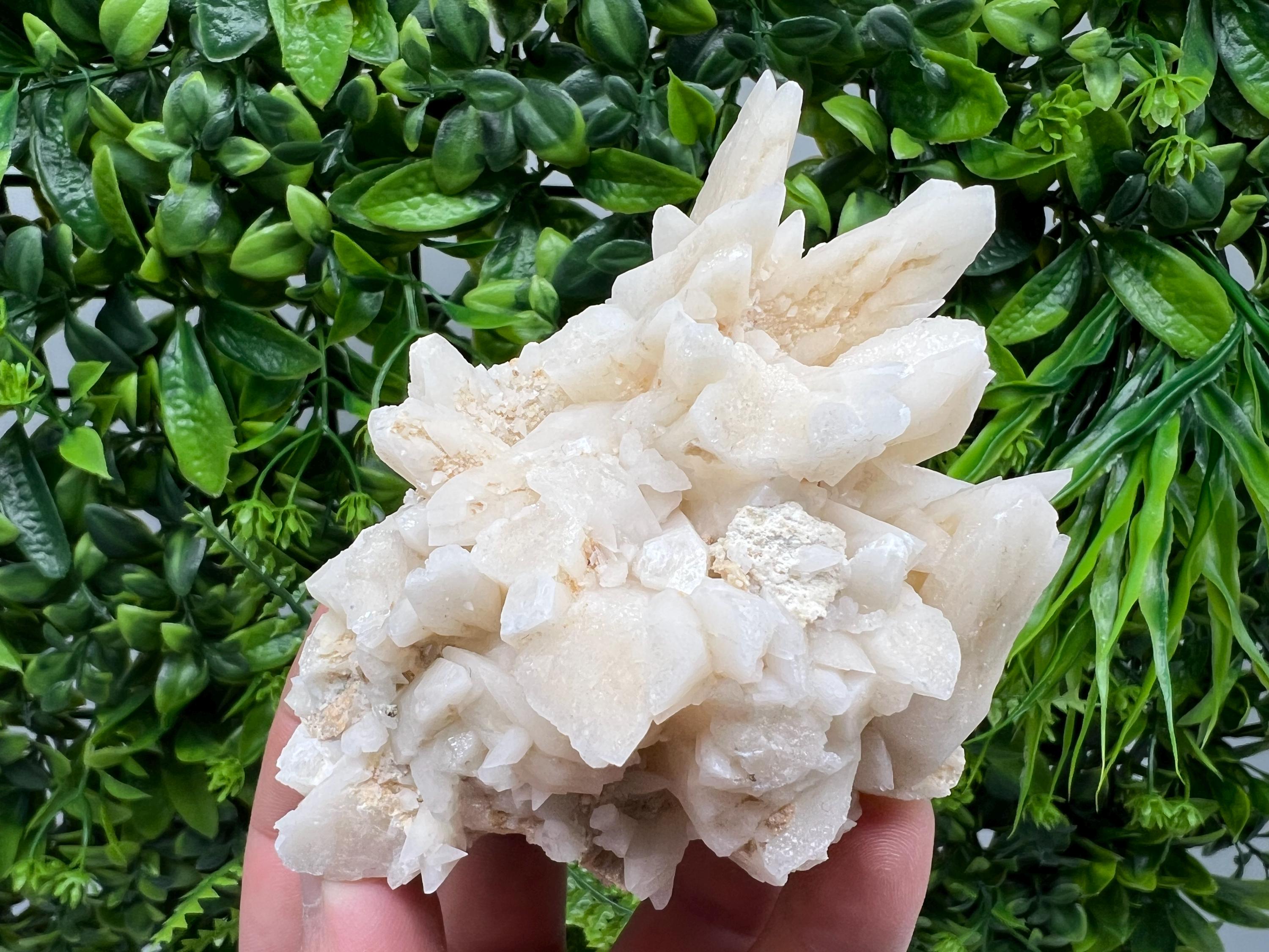 Calcite on Aragonite: Djurcovo Mine, Bulgaria Crystal