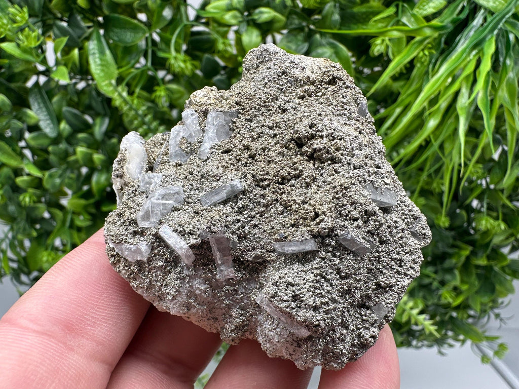 Barite Marcasite Cluster on Chalcedony, Bulgaria Mineral Specimen