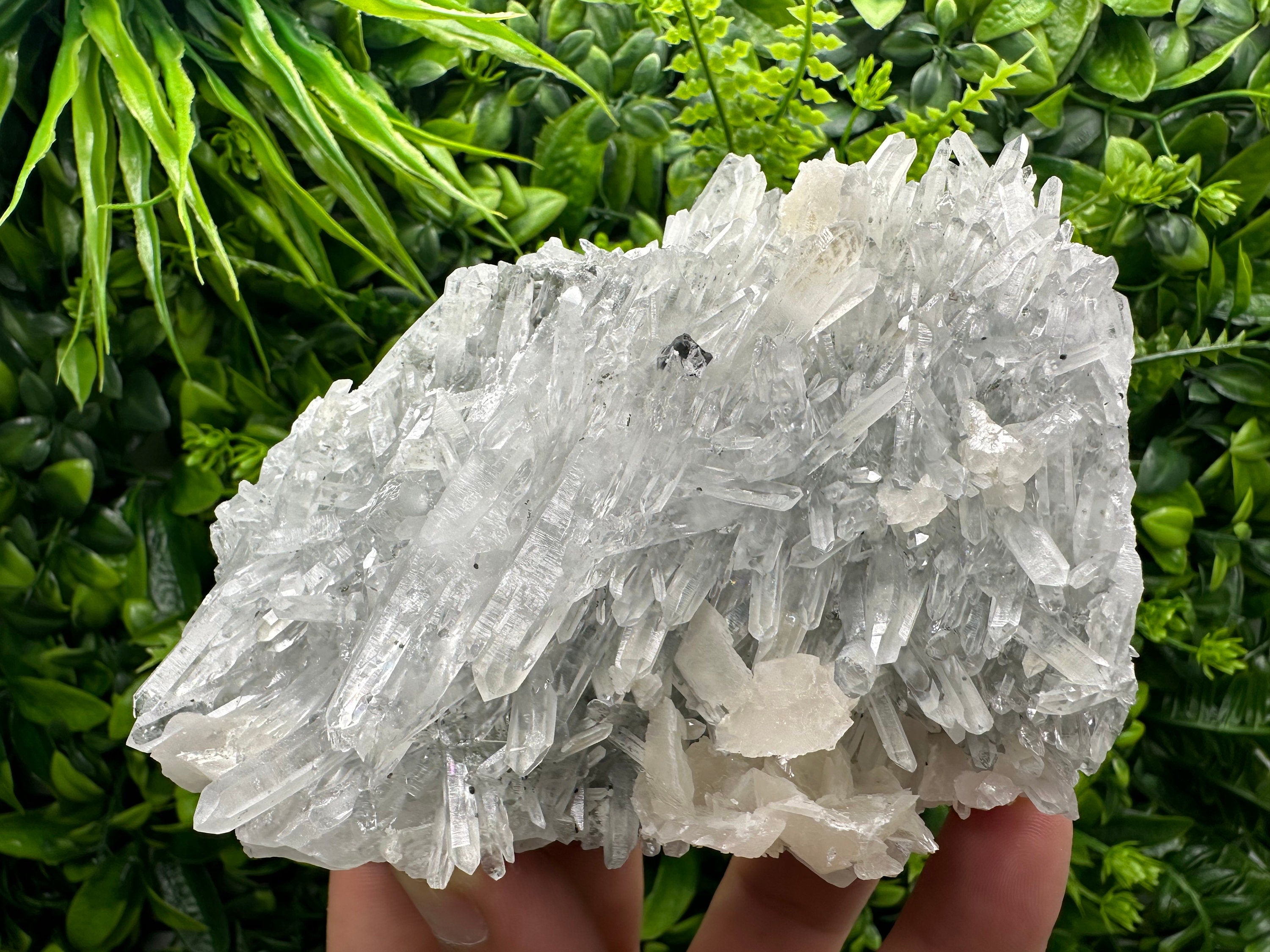 Sphalerite Calcite on Quartz, Bulgaria Mineral Specimen, Home Decor Stone