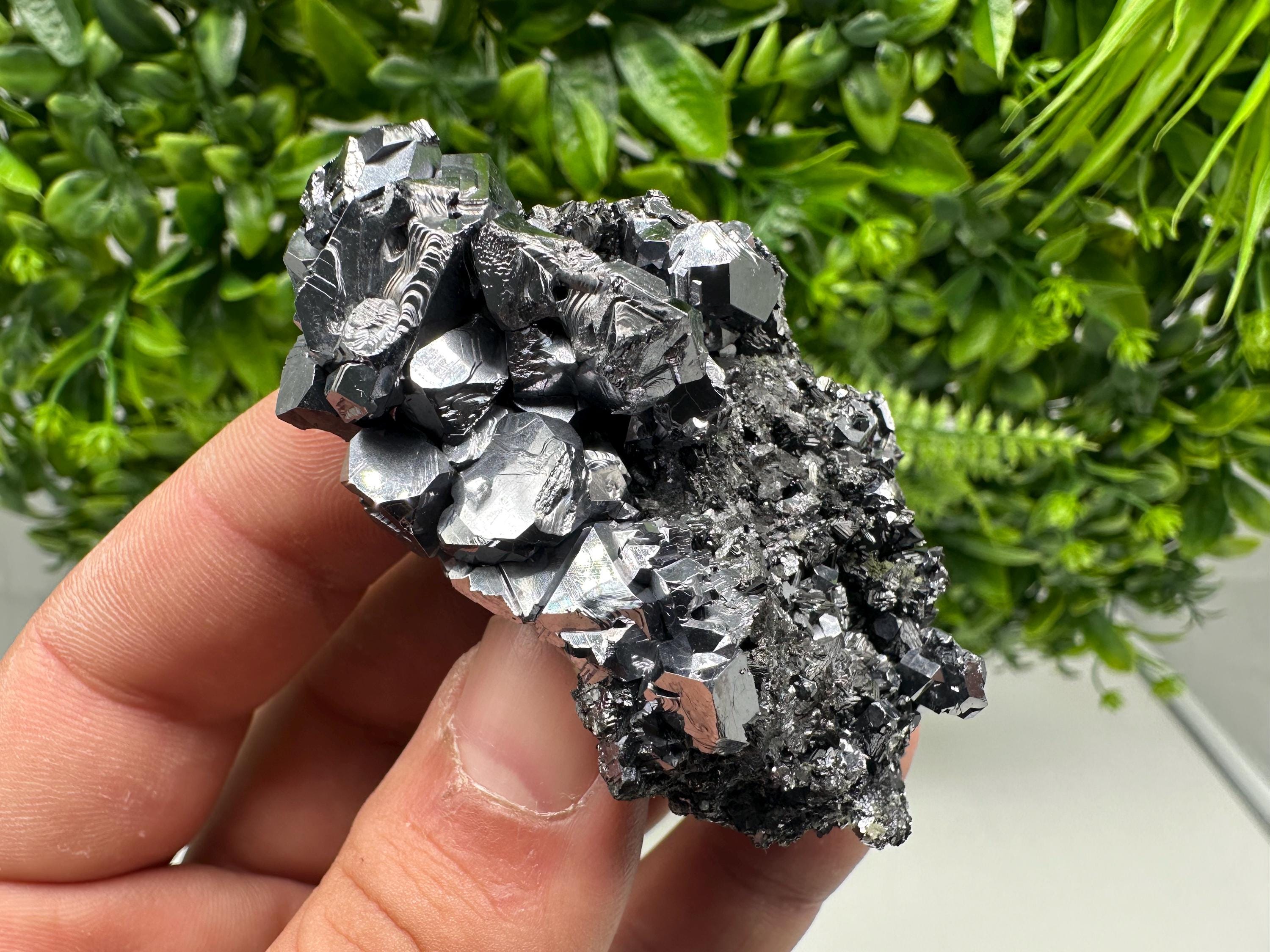 Sphalerite Galena Crystal Cluster with Quartz, Epidote & Chlorite