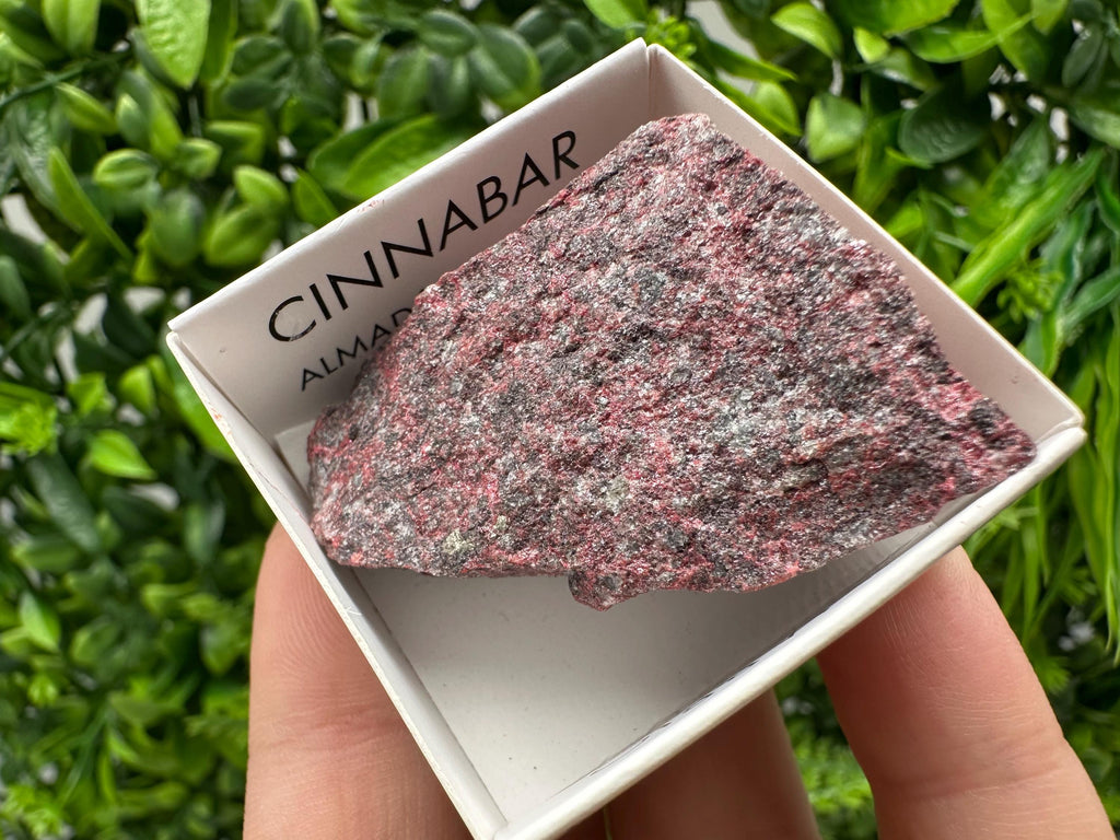 Red Cinnabar Crystal Mineral Specimen: Almaden Mines, Spain (4.5/3 cm
