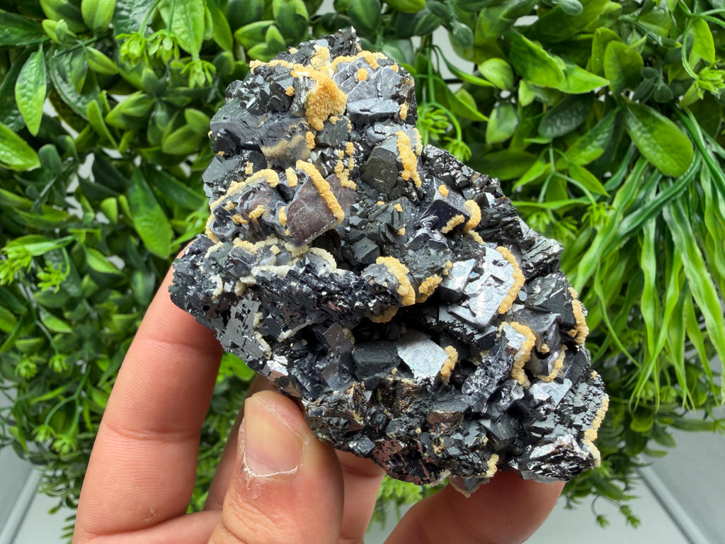 Amazing Galena spinel law on Quartz whit Siderite,from Krushev dol mine,Bulgaria,natural,collection mineral specimen,home decor crystal,souv