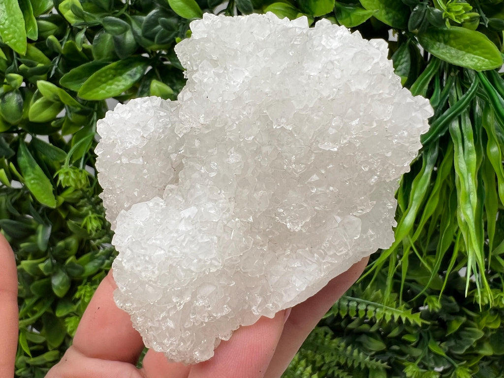 Natural Chalcedony Mineral Specimen: India Crystal, Home Decor