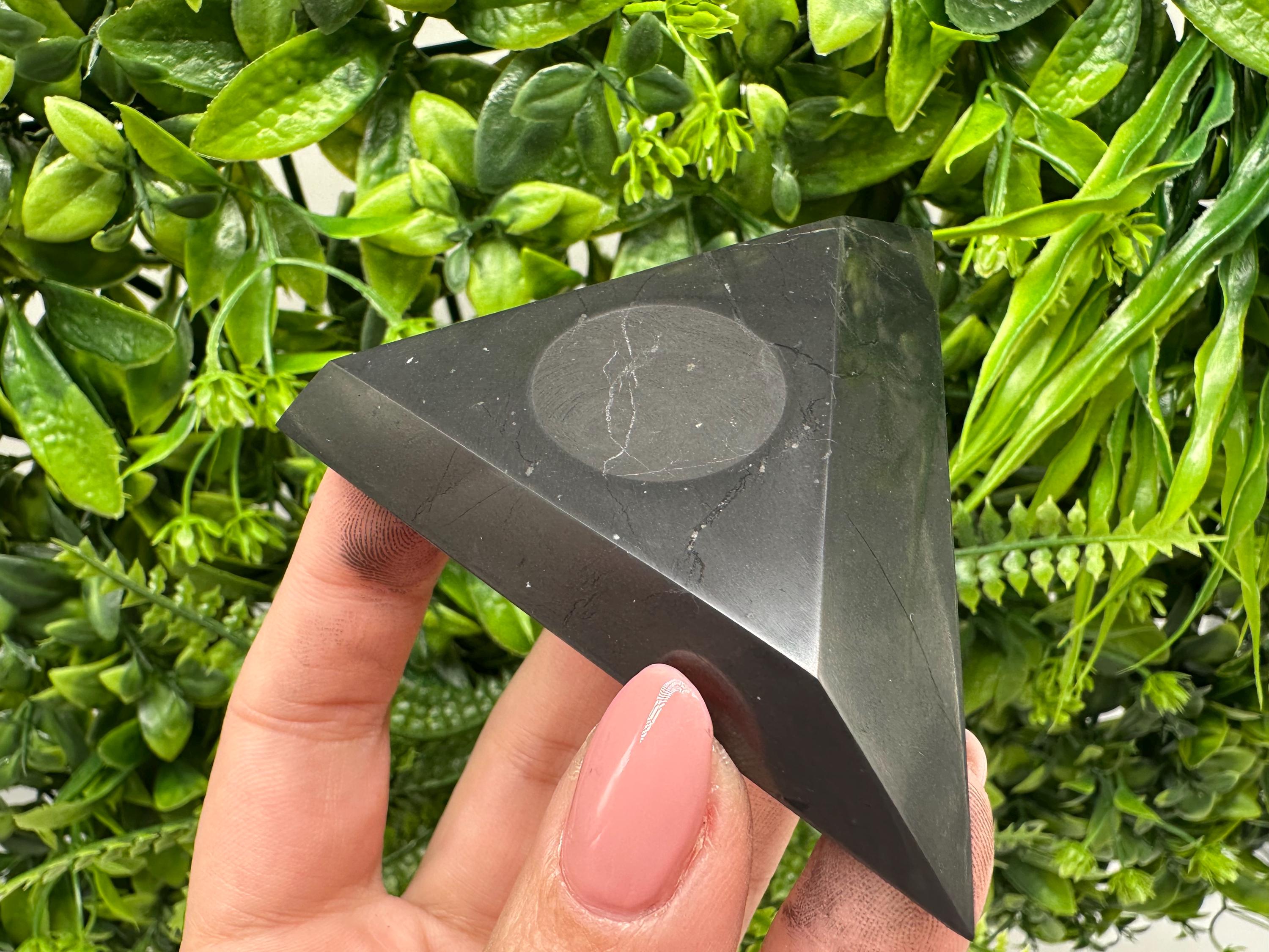 Shungite Sphere Stand: Small/Medium Crystal Ball Holder