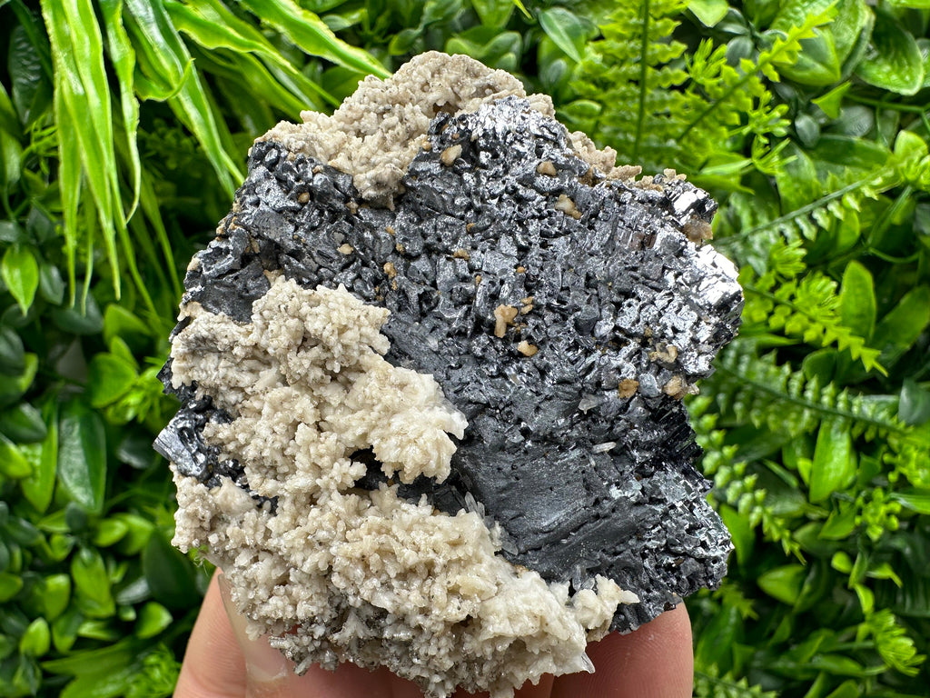 Galena with Dolomite, Rare Morphology Mineral Specimen