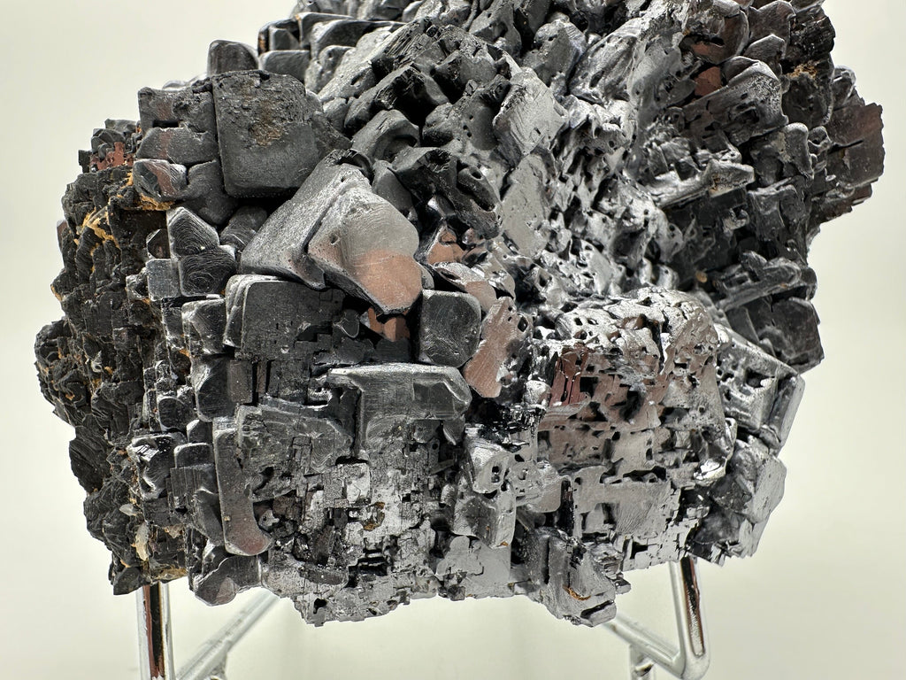 Natural Shiny Galena Cluster with Siderite and Quartz, Bulgaria