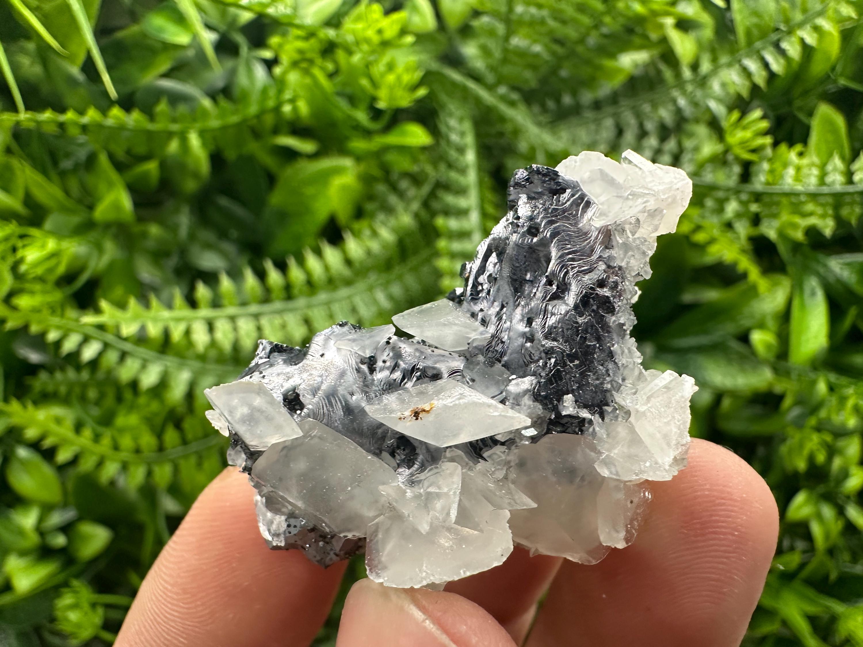 Quartz Galena Calcite Specimen: Borieva Mine, Bulgaria