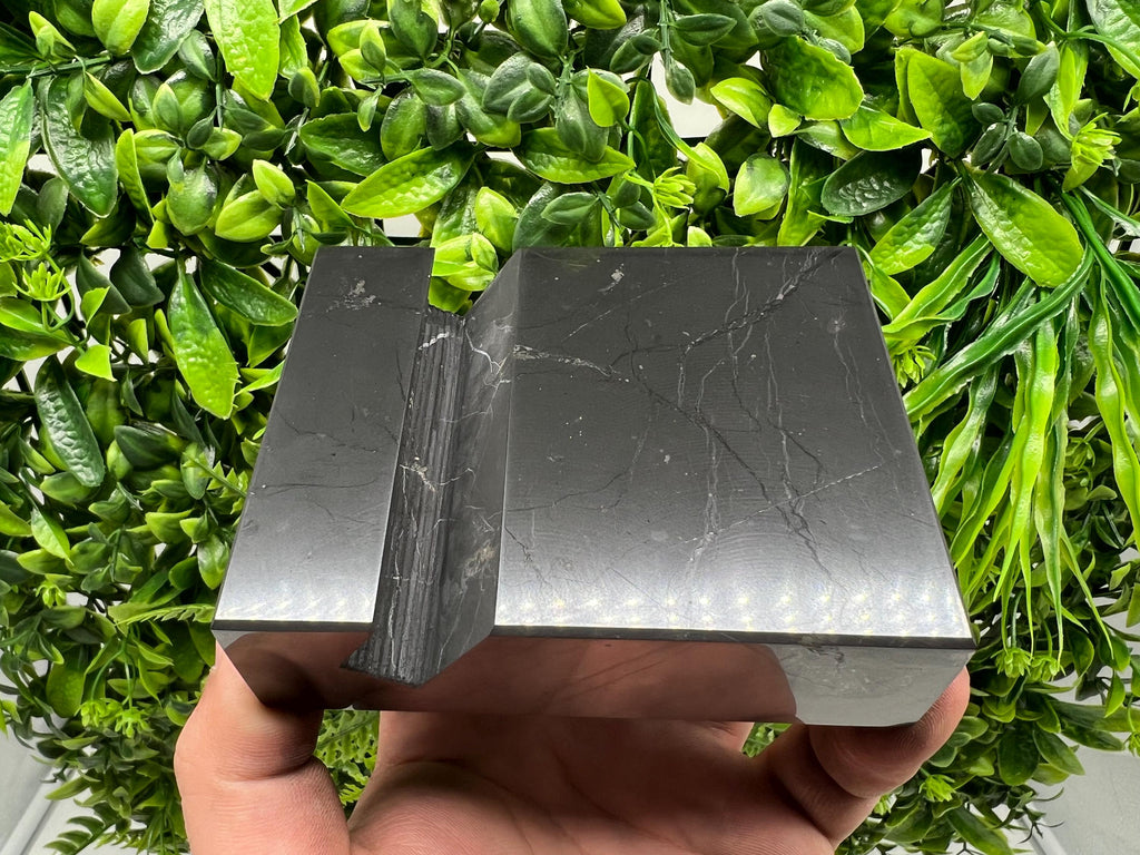Shungite Phone Stand, EMF Protection, Karelia Russia