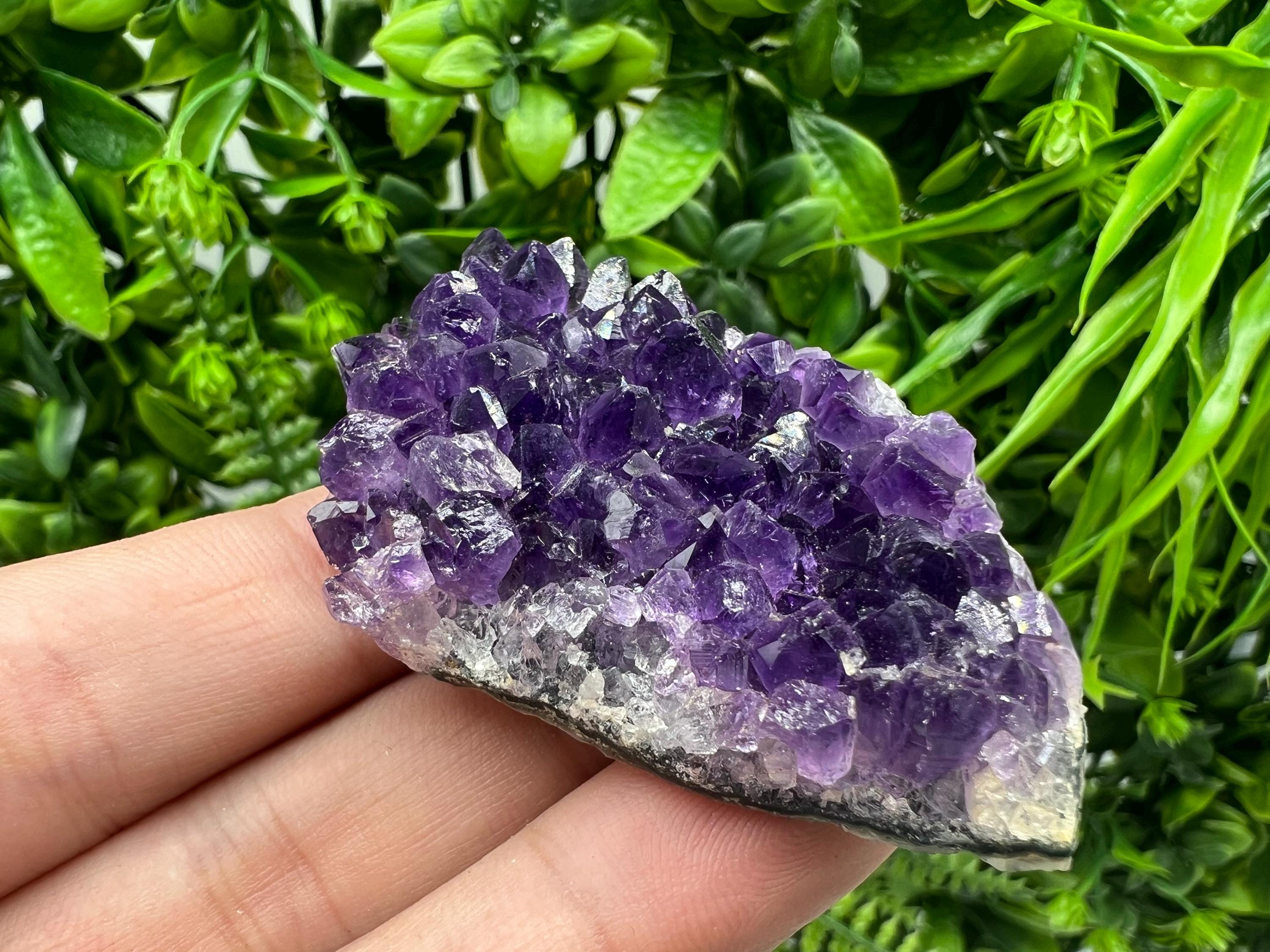 Uruguay Amethyst Crystal: Purple Quartz Home Decor, Energy Stone
