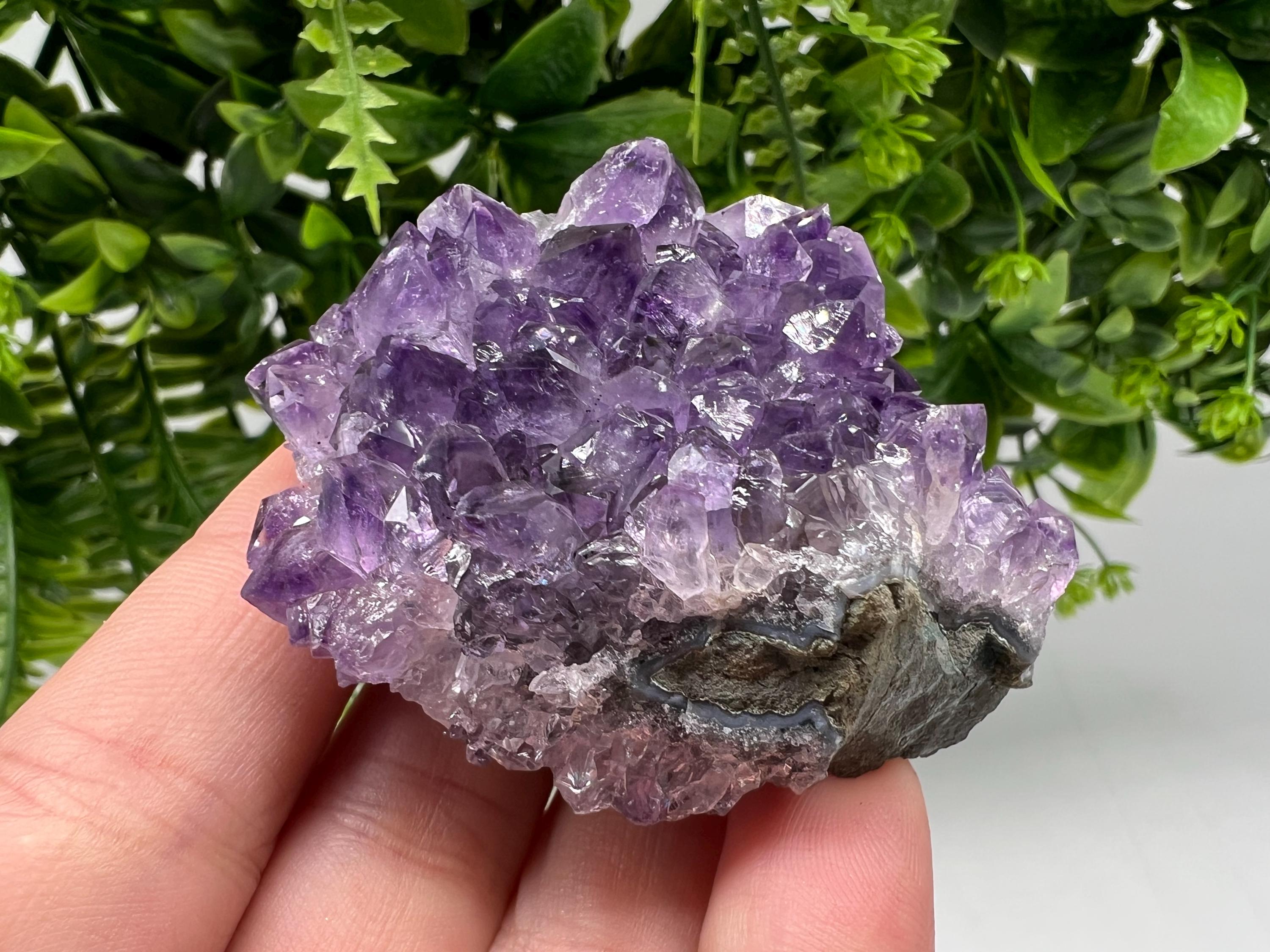 Stunning,Purple Amethyst from Uruguay,Natural Amethyst,Purple crystal,Pyrple Quartz,Crystal from Uruguay,Home decor,Energy crystal,Phantoms