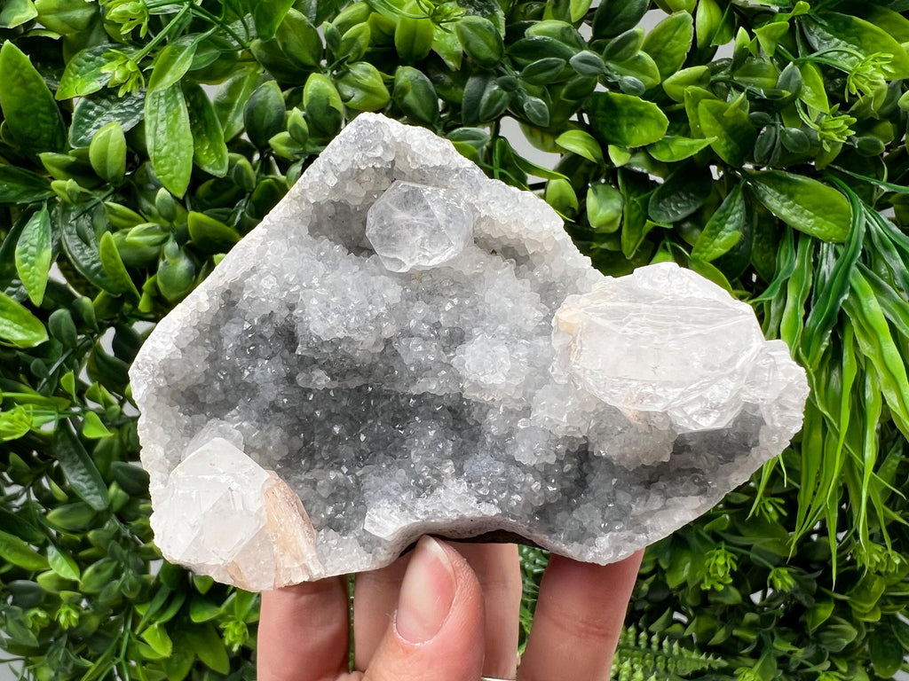 Natural Chalcedony Specimen, India Minerals, Rare Crystal Decor