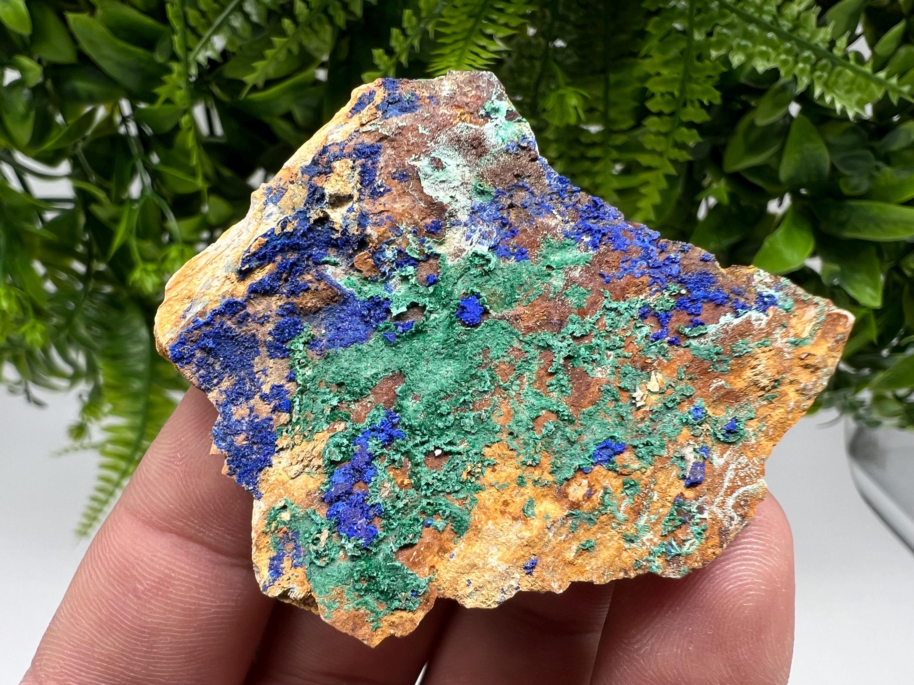 Azurite and Malachite,from Morocco,green minerals,Blue crystal,collection stone,home decor mineral,gift mineral,crystal Rare crystal mineral