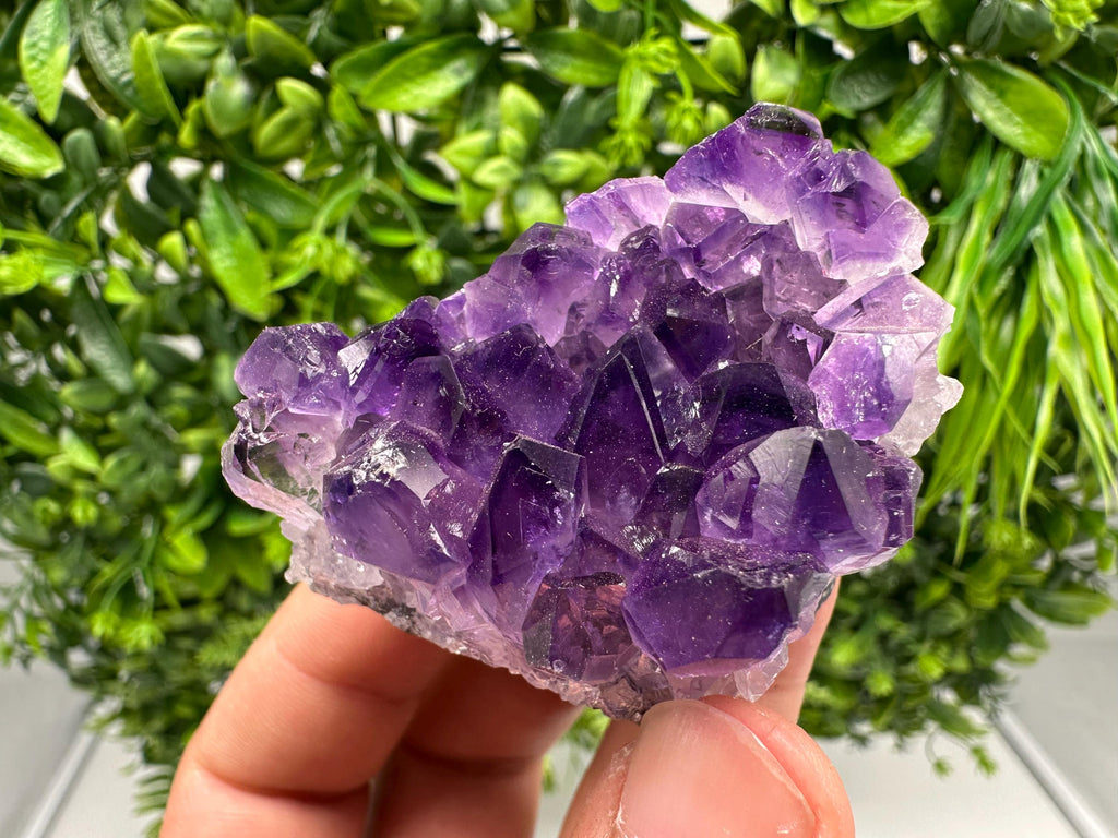 Natural Purple Amethyst Cluster, Uruguay Crystal, Home Decor