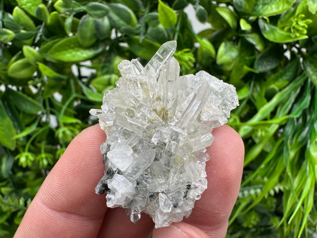 Transparent Quartz on Chlorite Matrix, Borieva Mine Mineral Specimen