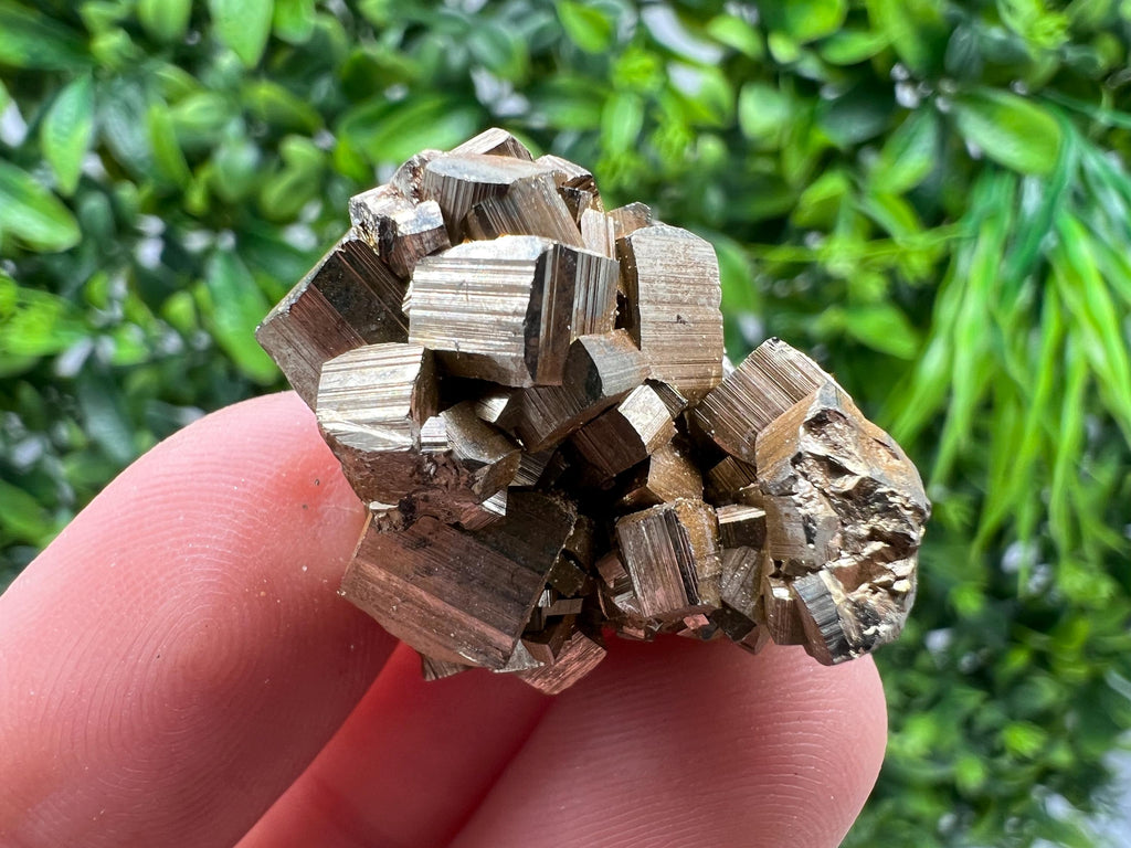 Rainbow Pyrite with Calcite, Natural Crystal Home Decor