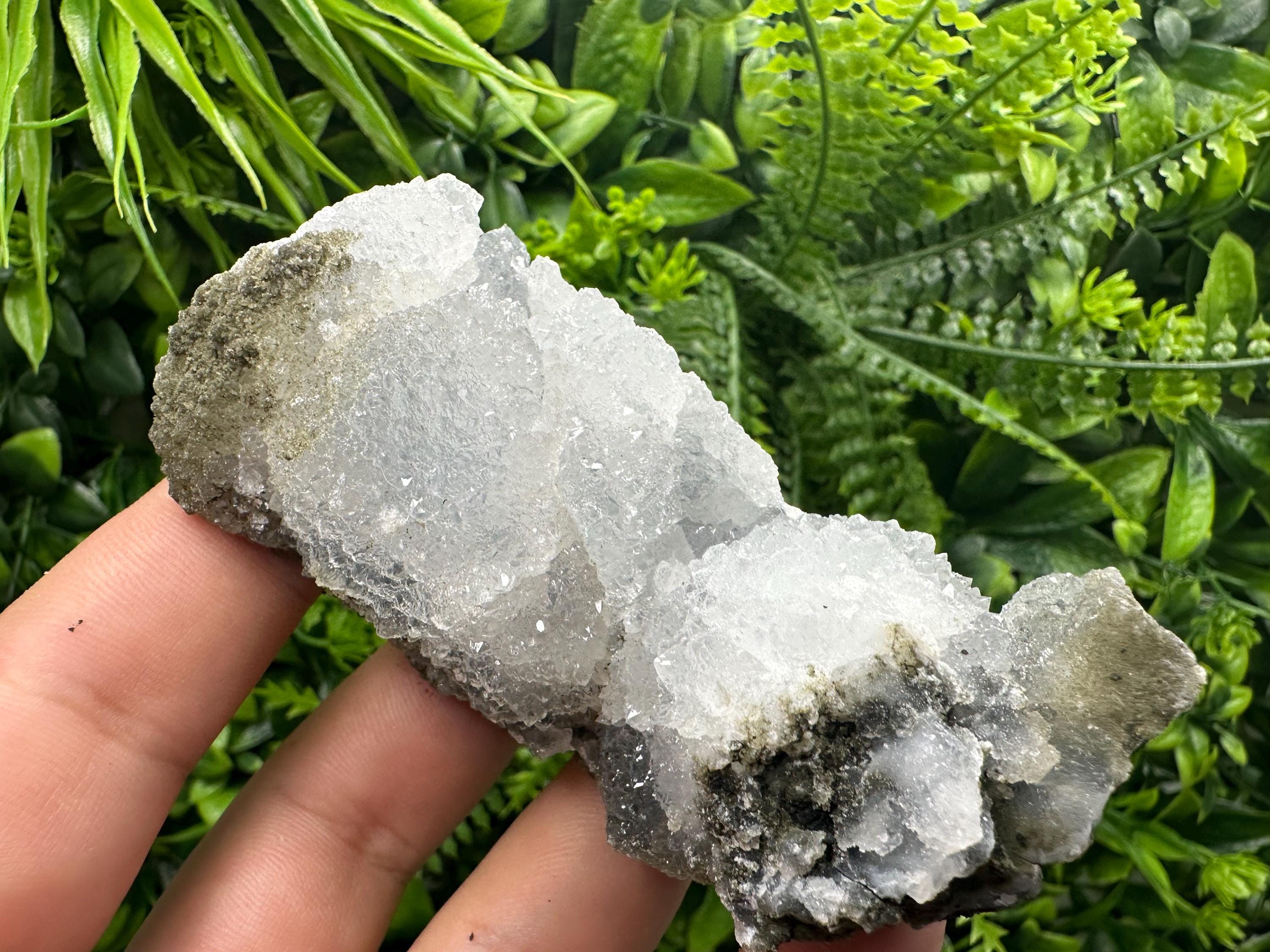 Natural Chalcedony Specimen: India Crystal Mineral, Home Decor