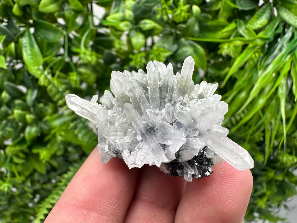 Chlorite Quartz Cluster, Borieva Mine Mineral Specimen