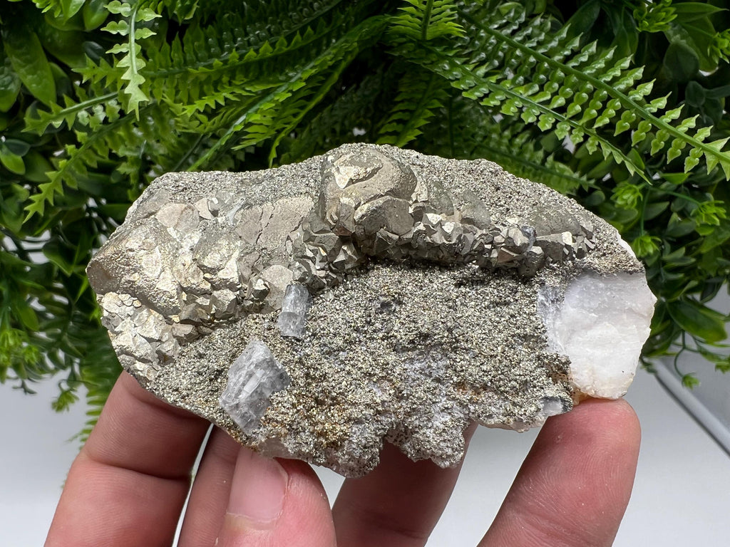 Barite Marcasite Cluster on Chalcedony - Androvo Mine Bulgaria
