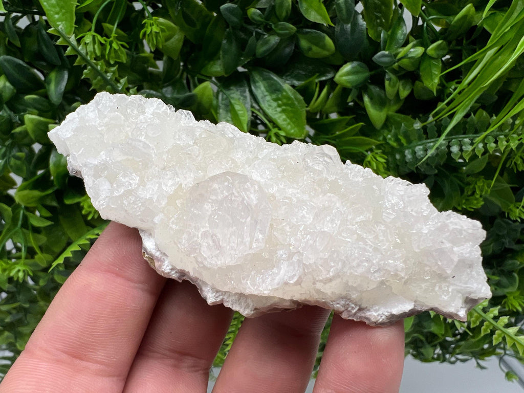 Transparent Apophyllite on Chalcedony, India Minerals Specimen