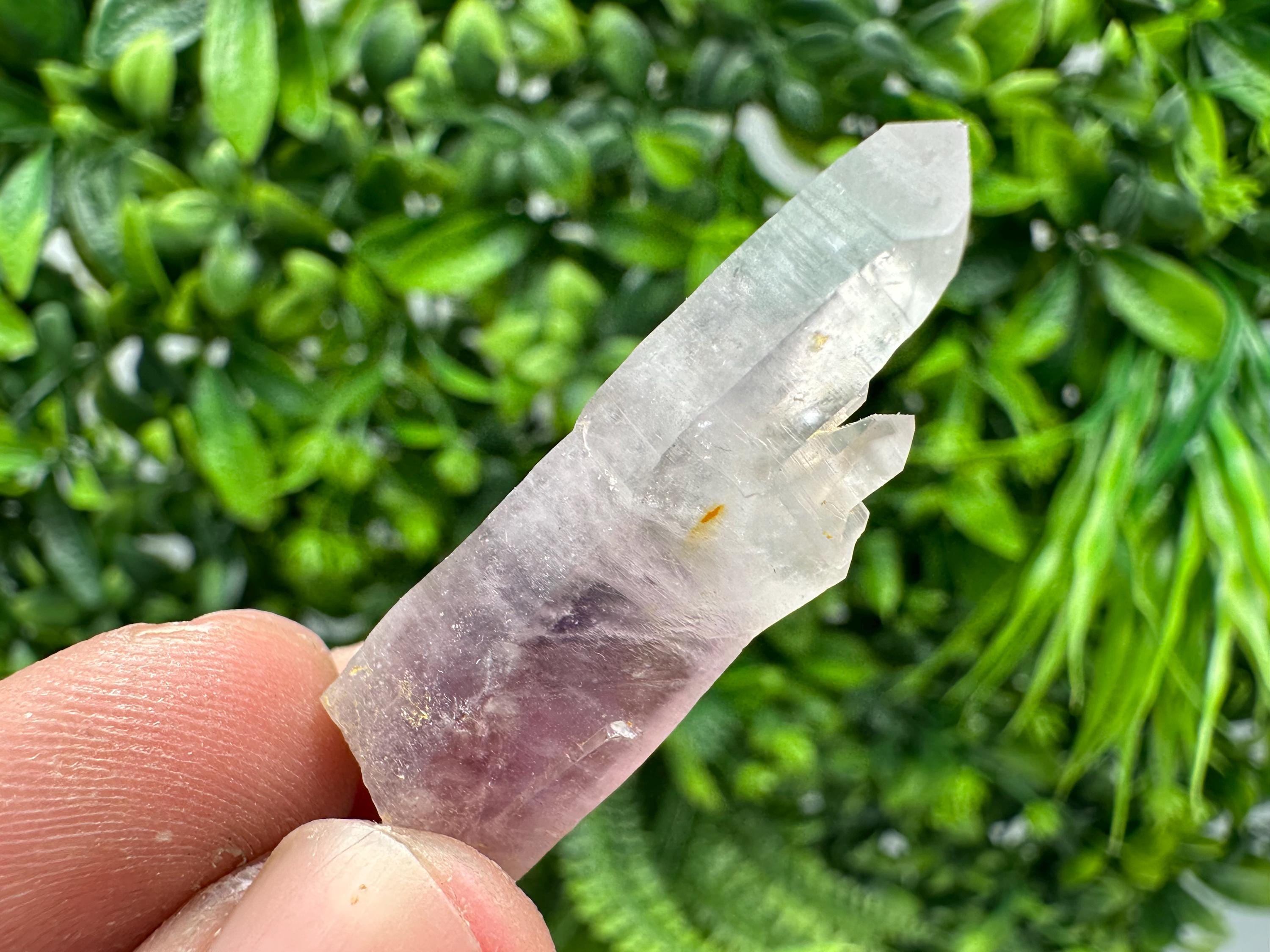 Amethyst Phantom Crystal with Cerussite - Madjarovo Mine, Bulgaria