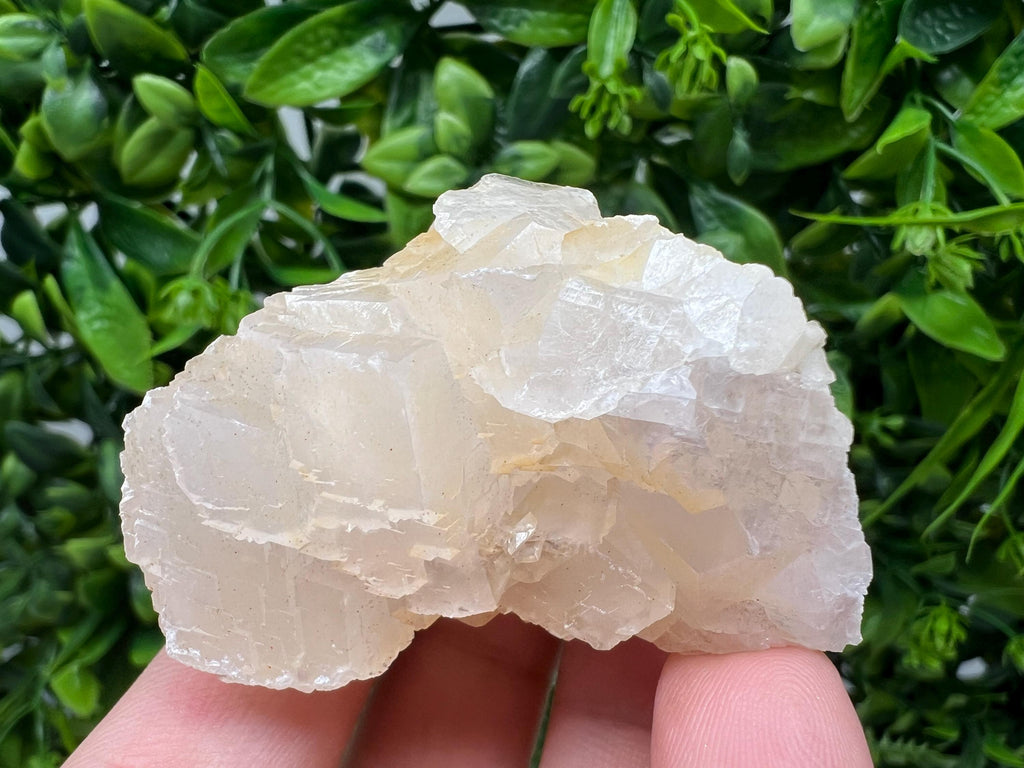 Quartz Crystal with Calcite and Chlorite: Borieva Mine, Bulgaria