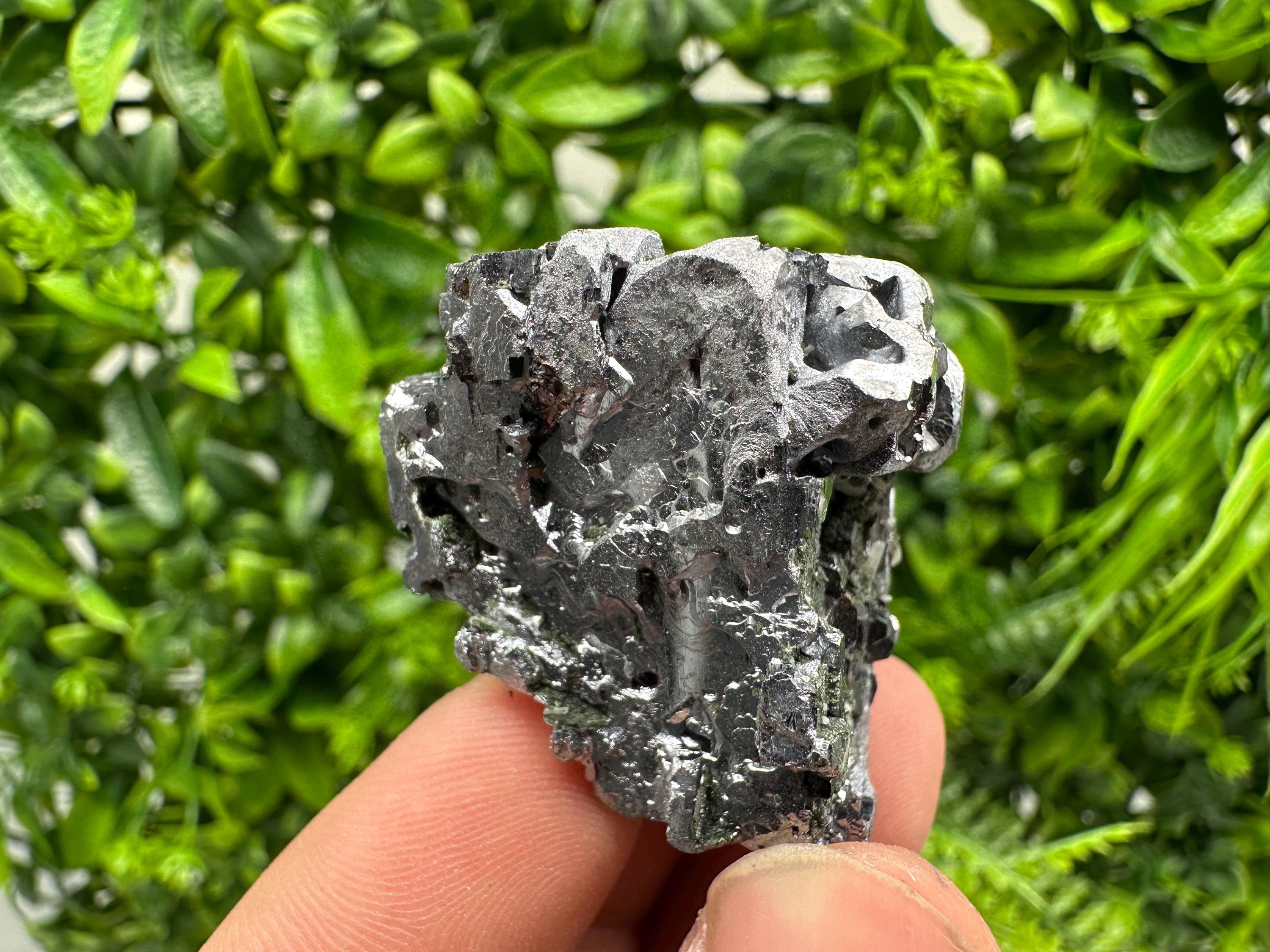 Skeletal Galena on Quartz, Borieva Mine Mineral Specimen