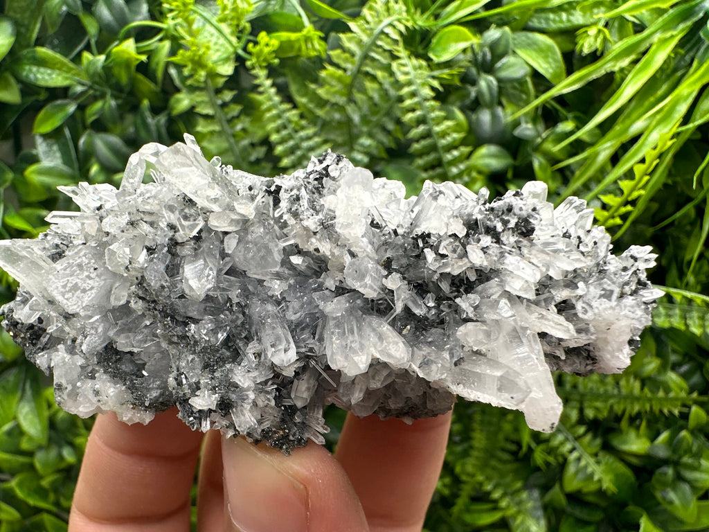 Quartz with Calcite and Chlorite: Natural Crystal Souvenir