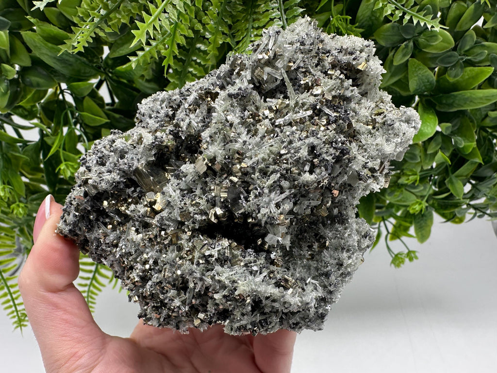 Stunning Pyrite on Quartz,Calcite from Borieva mine,Madan,Bulgaria,natural,collectible mineral specimen,home decor stone,collection crystal