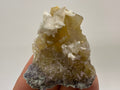 Yellow Fluorite with Calcite, Spain Mineral Specimen