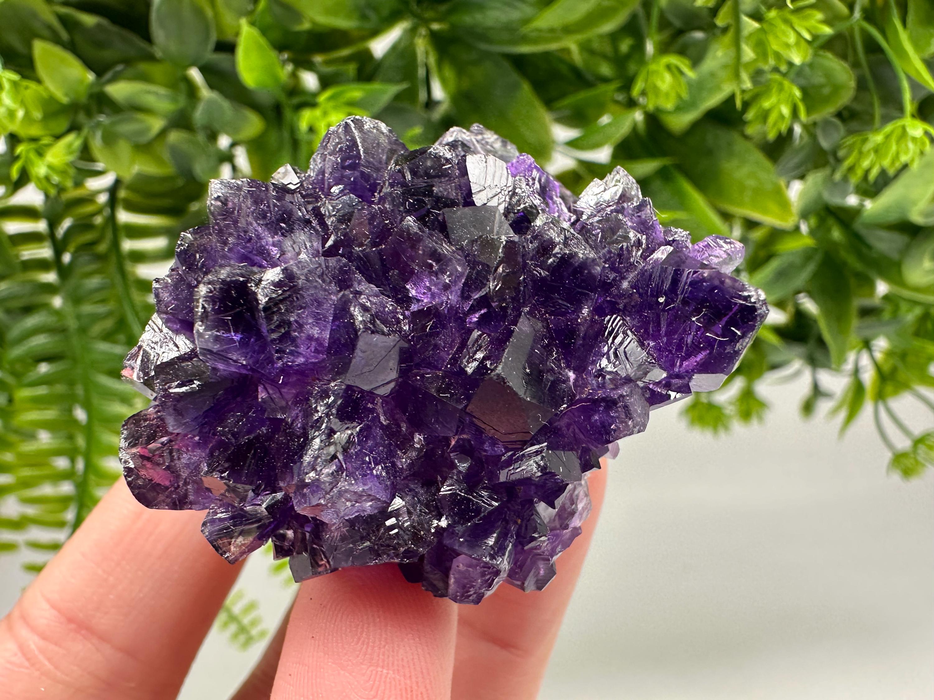 Uruguay Amethyst Crystal: Purple Quartz Home Decor, Energy Stone