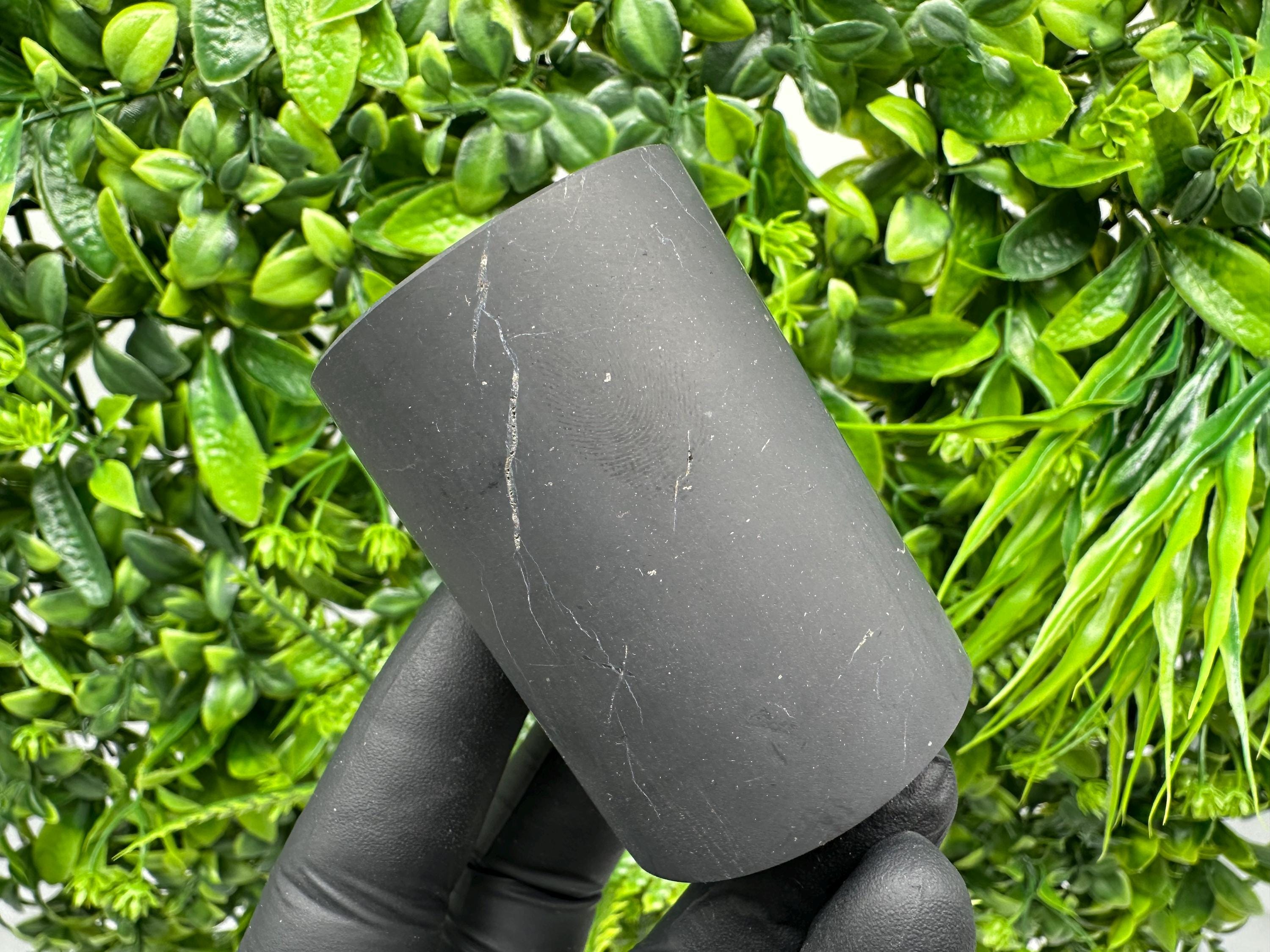 Shungite Cup (60mm): Unpolished Stone, Healing Chakra