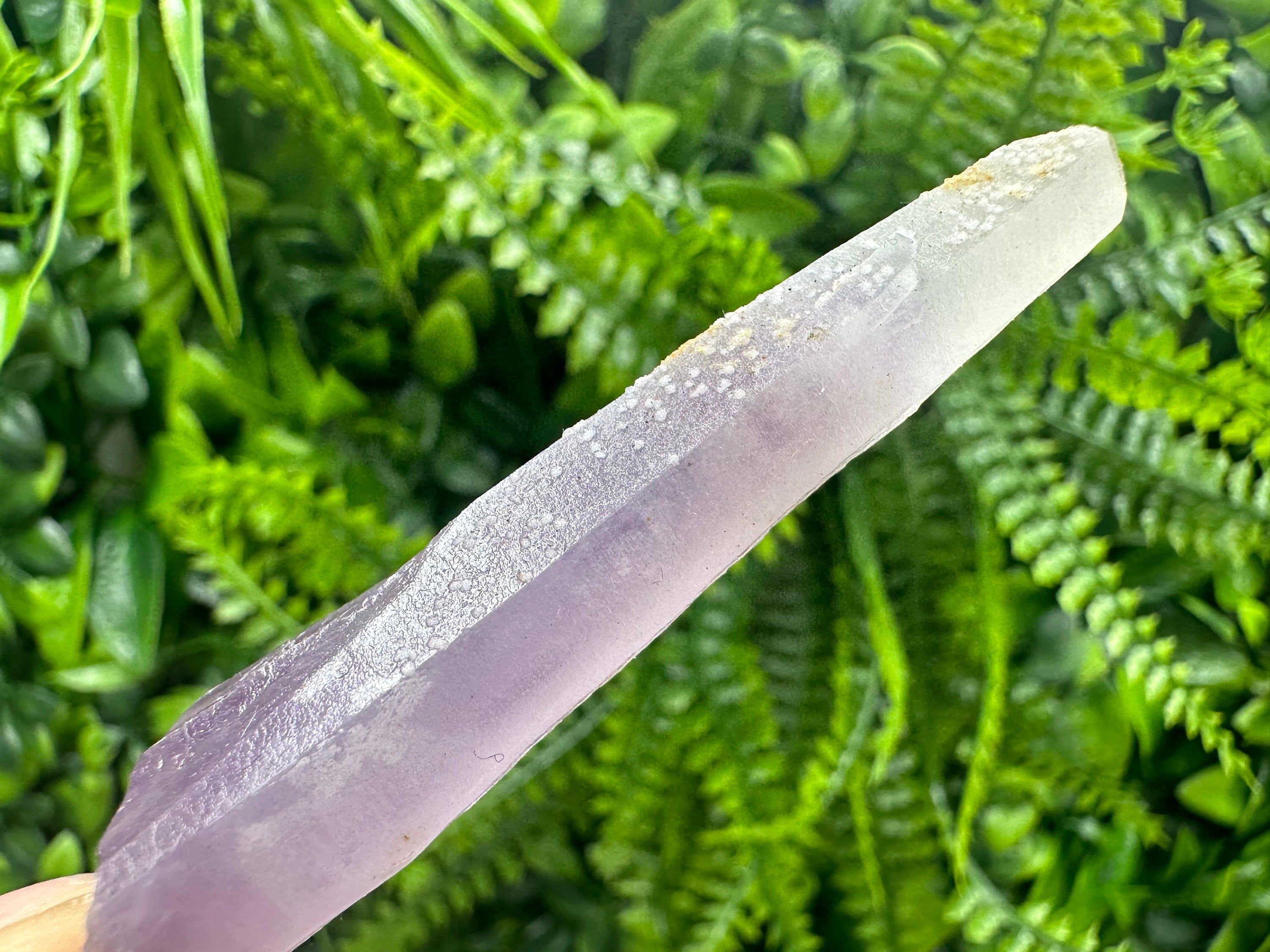 Amethyst Phantom Quartz with Chalcedony and Chlorite Inclusions