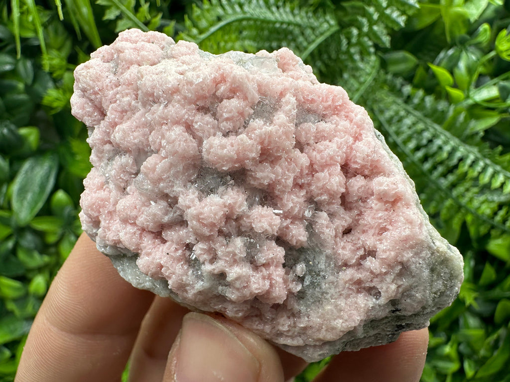 Rhodochrosite with Quartz Crystals: Starnica Mine, Bulgaria