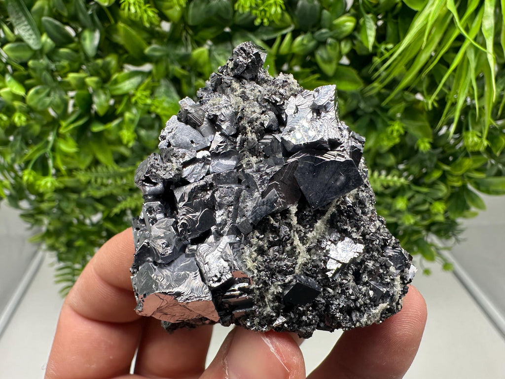Sphalerite Galena Crystal Cluster with Quartz, Epidote & Chlorite