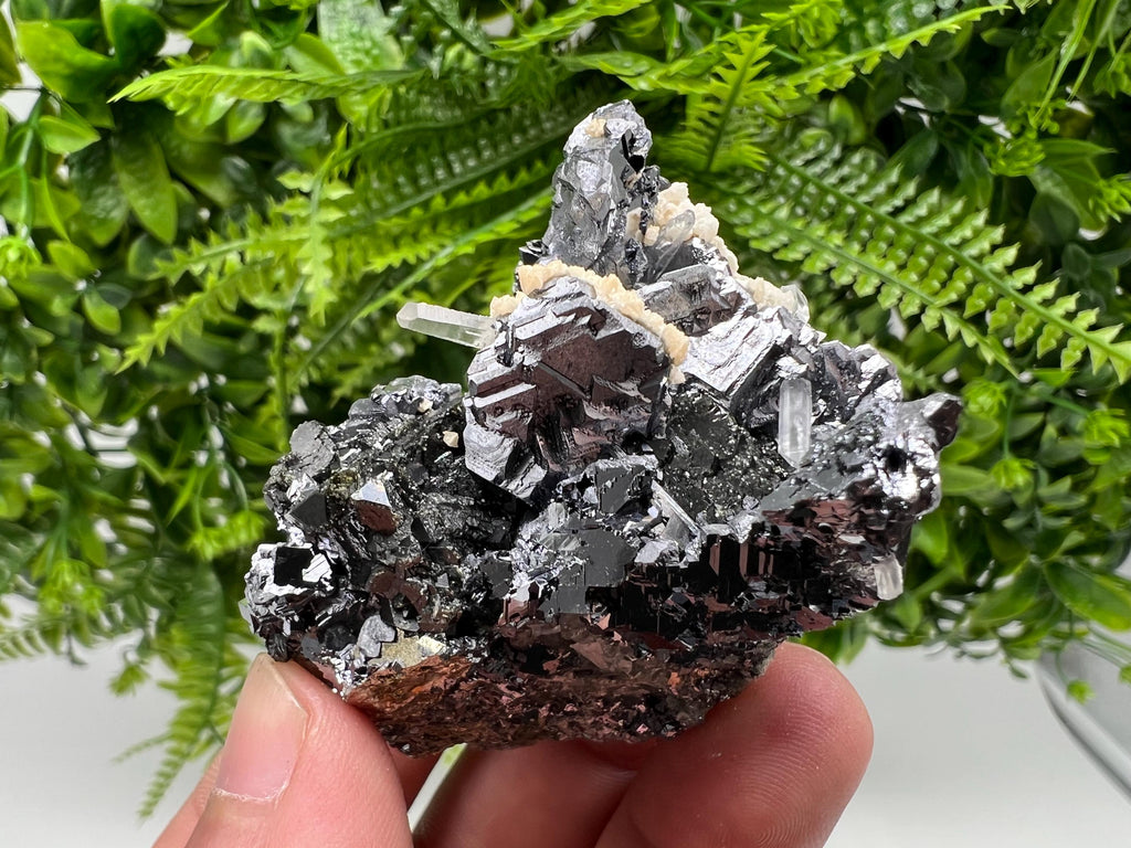 Collected Skeletal GALENA,Sphalerite,Quartz,Calcite from Krushev dol mine,Madan,Bulgaria,natural,collectible mineral specimen home decor
