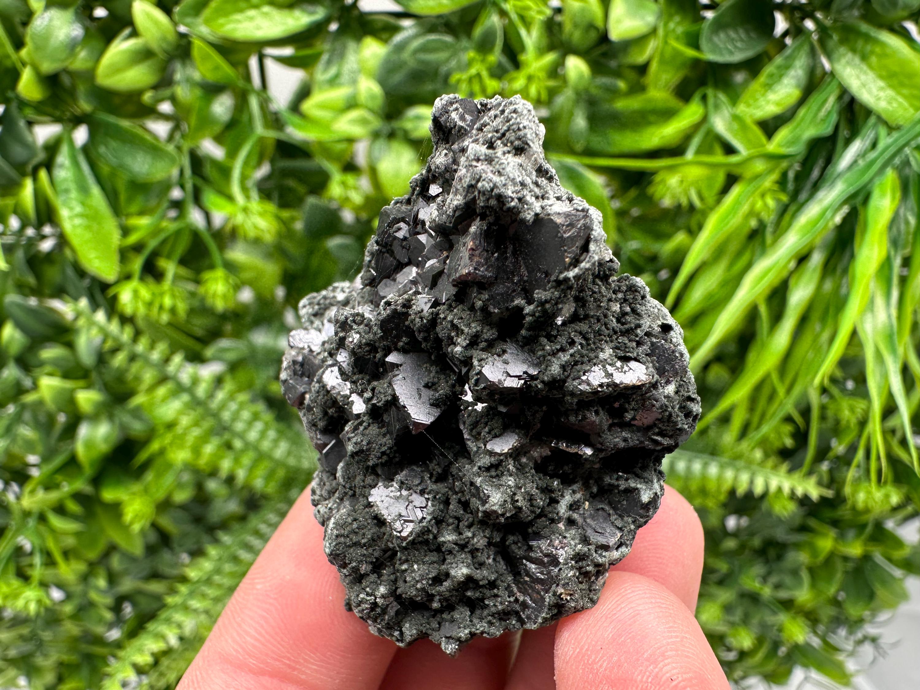 Sphalerite Galena with Chlorite Mineral Specimen, Bulgaria