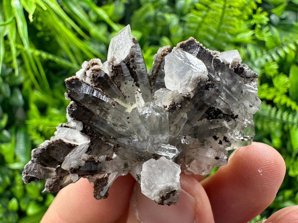 Quartz with Calcite Mineral Specimen, Bulgaria Crystal Decor