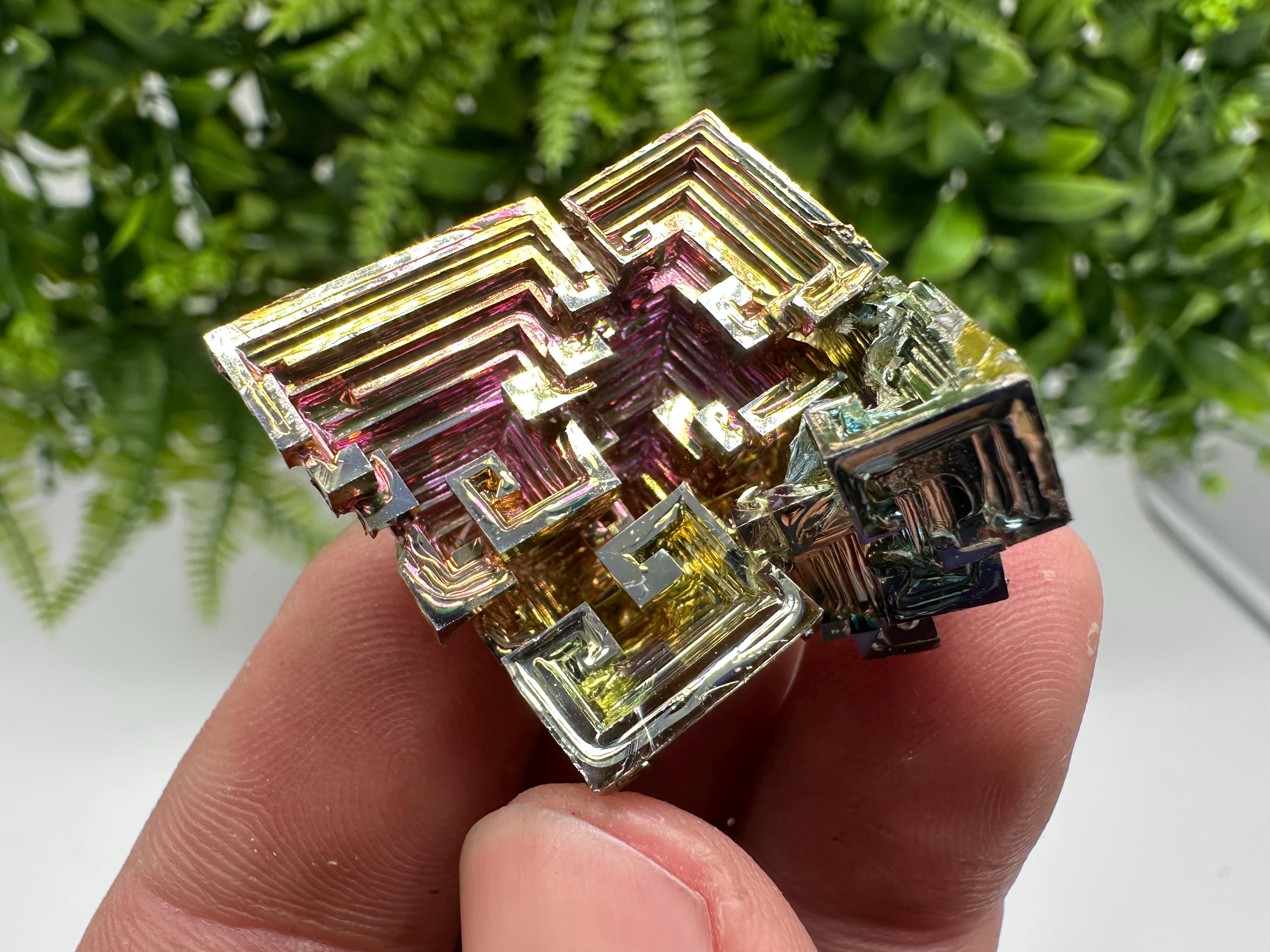 Rainbow Bismuth Crystal: Rare Gemstone Specimen,wholesale Bismuth