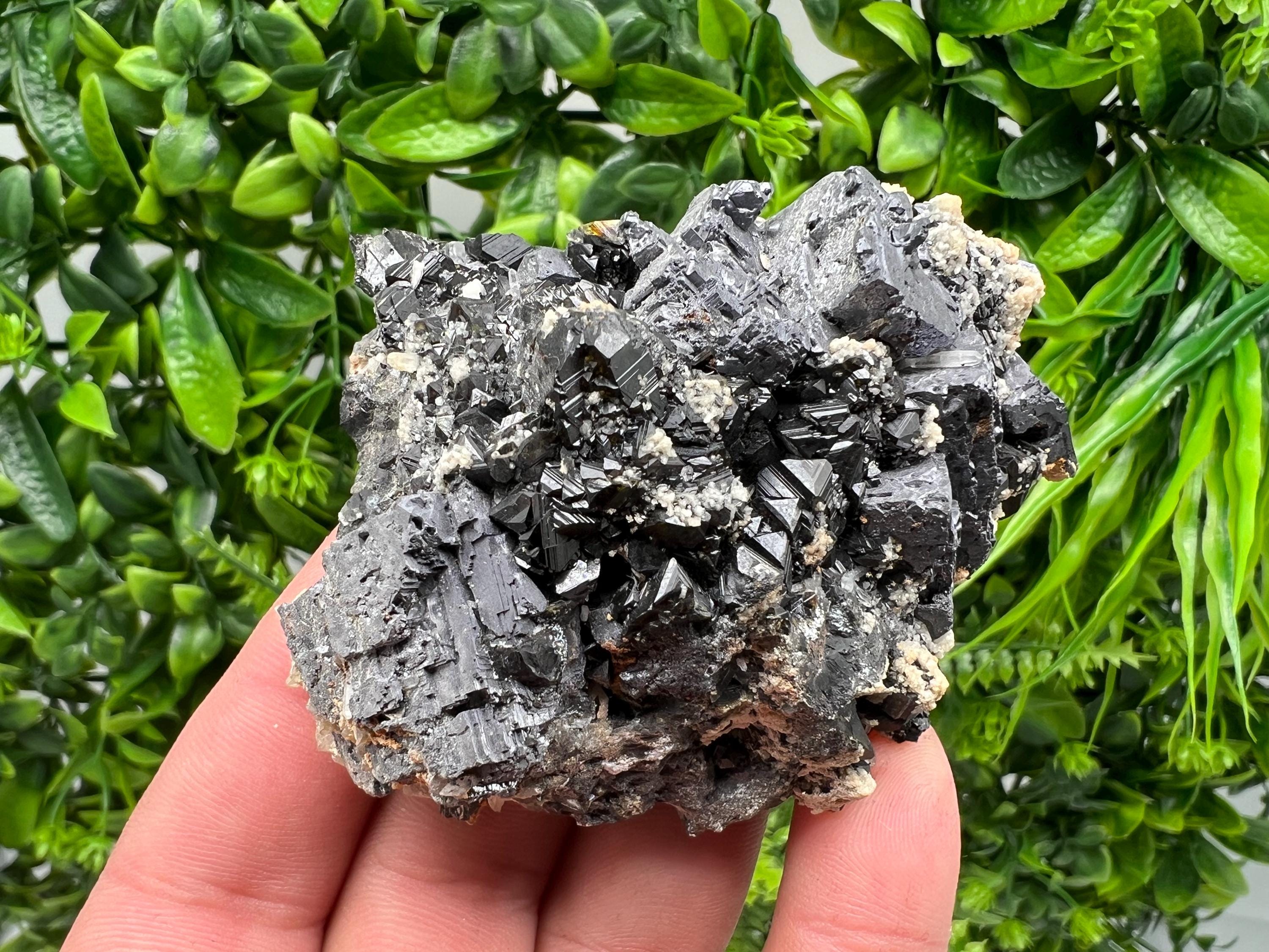 Skeleton Galena Cluster: Rare Morphology Crystal Mineral Souvenir