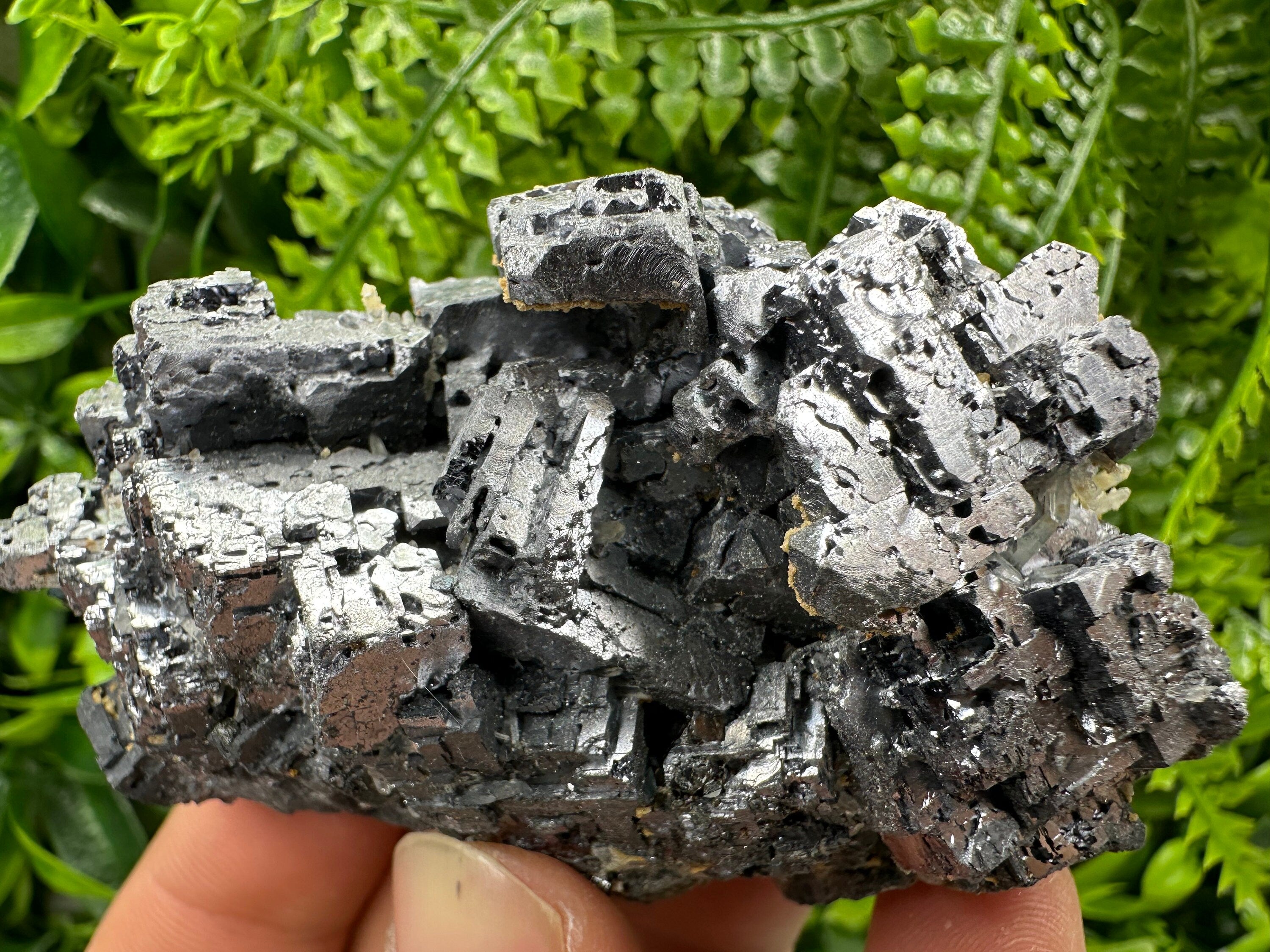 Skeleton Galena Cluster, Rare Morphology Crystal, Bulgaria Mineral Souvenir